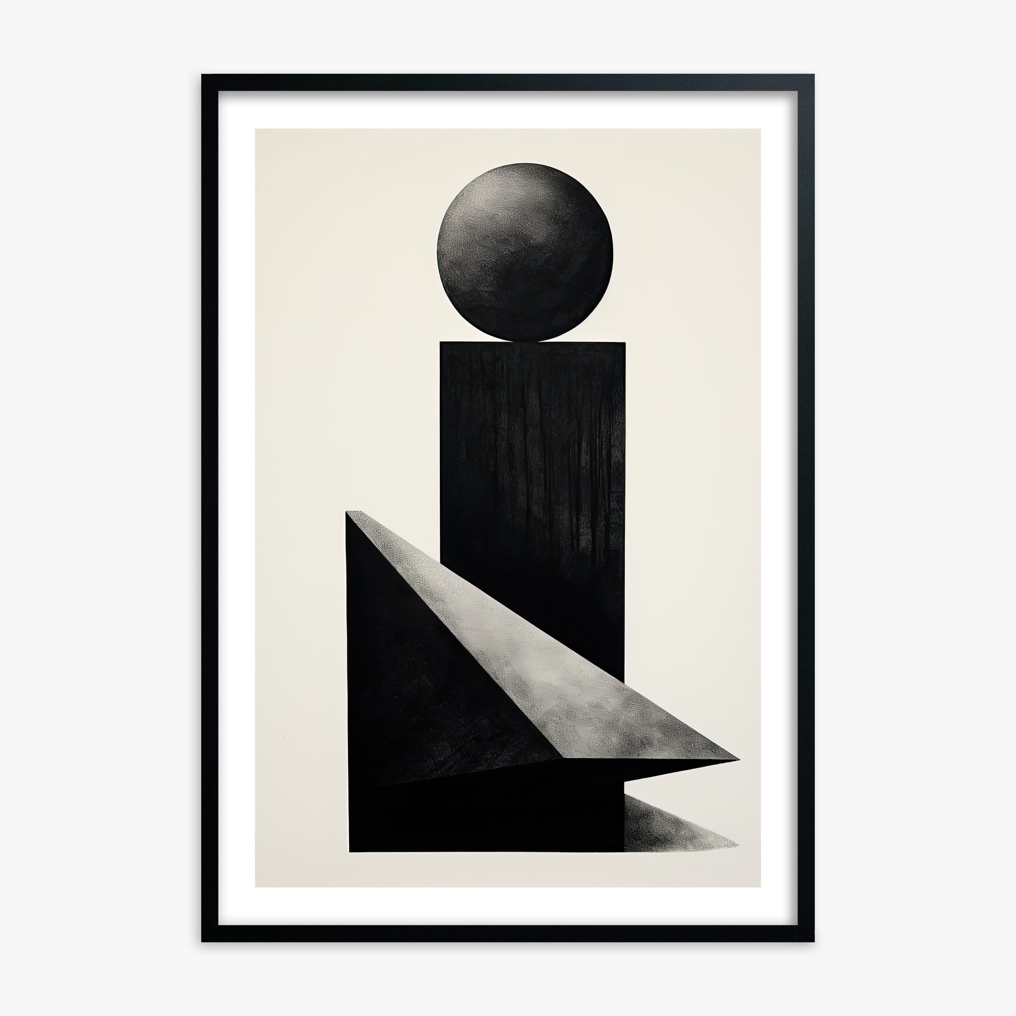 Obsidian Spire, 70x100cm Black Framed Art Reproduction
