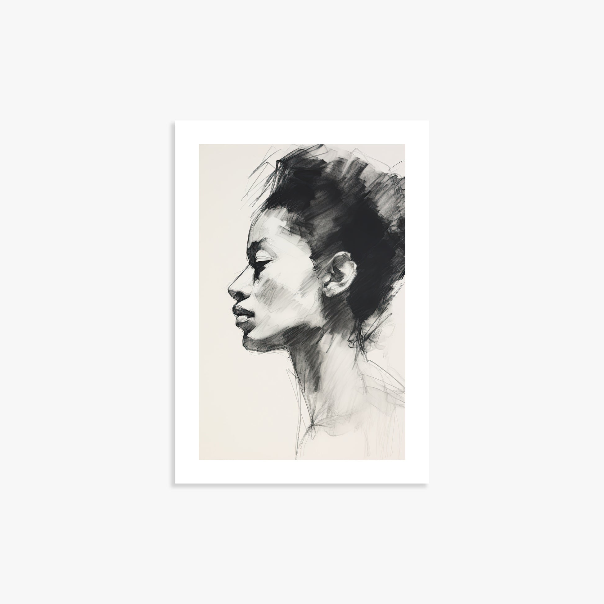 Pensive Silhouette, 21x30cm Printed Poster
