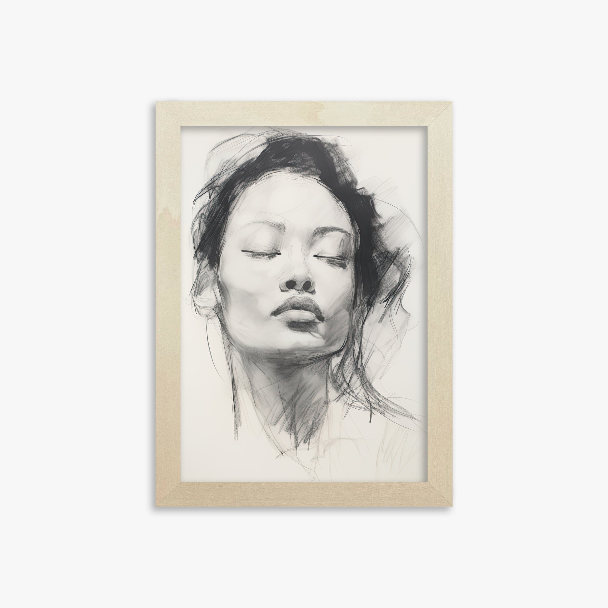 Tranquil Essence, 21x30cm Framed Art Reproduction With Lime Wood Frame