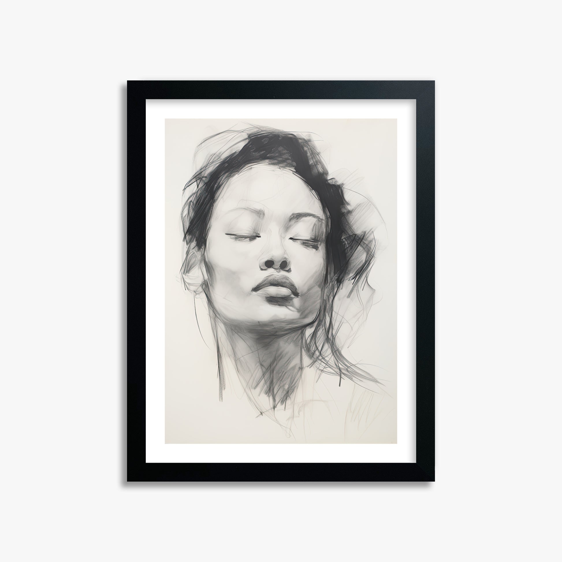 Tranquil Essence, 30x40cm Black Framed Art Reproduction