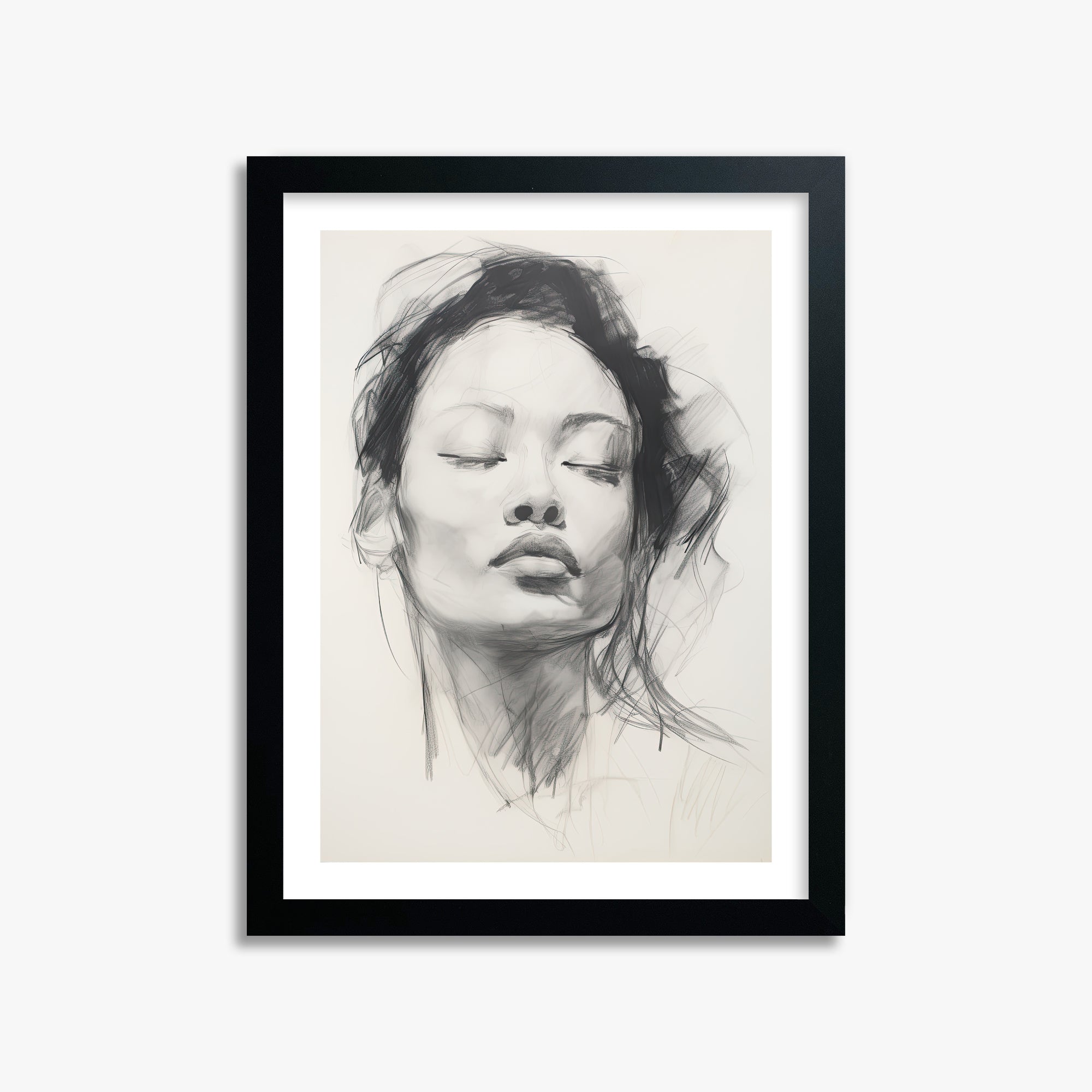 Tranquil Essence, 30x40cm Black Framed Art Reproduction