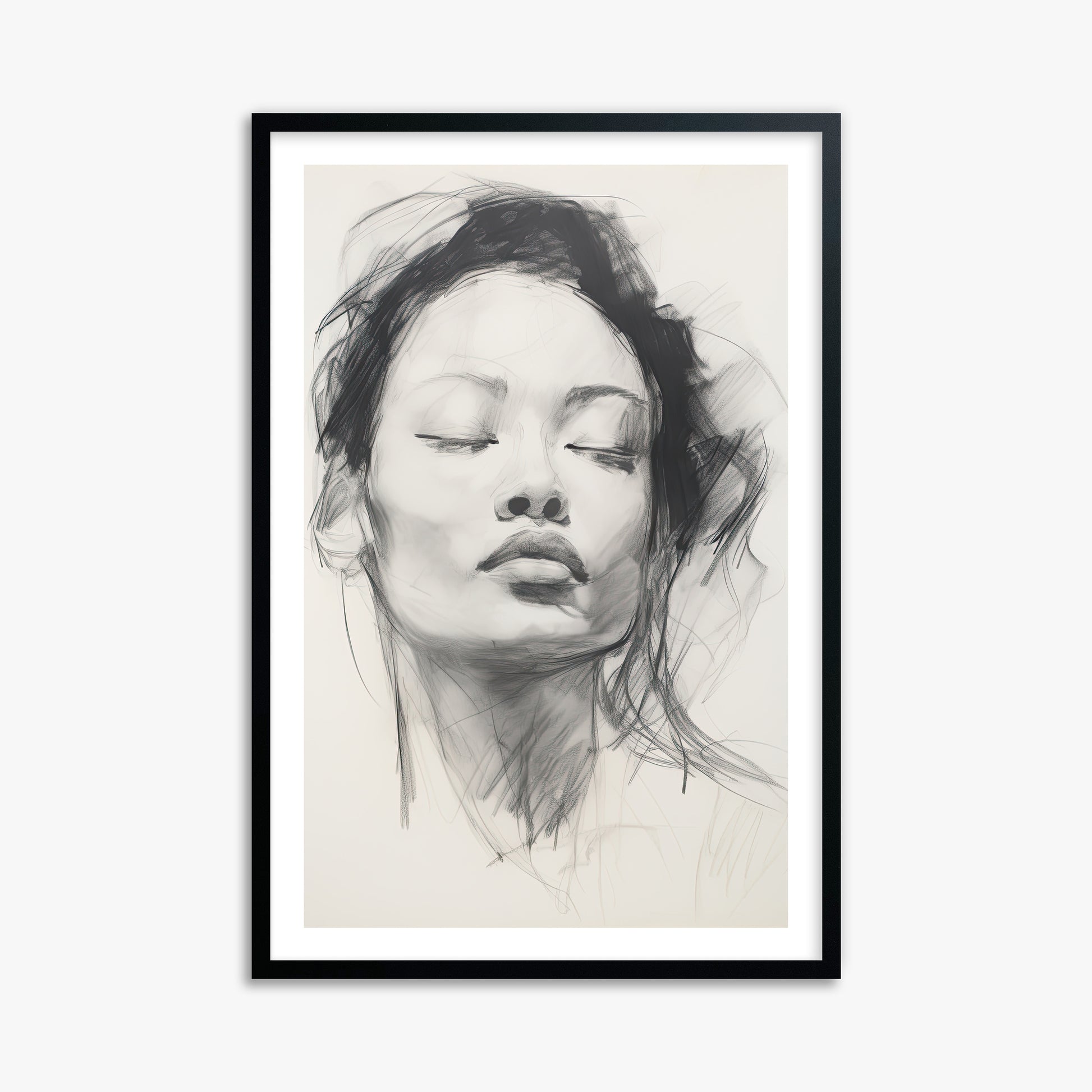 Tranquil Essence, 61x91cm Black Framed Art Reproduction