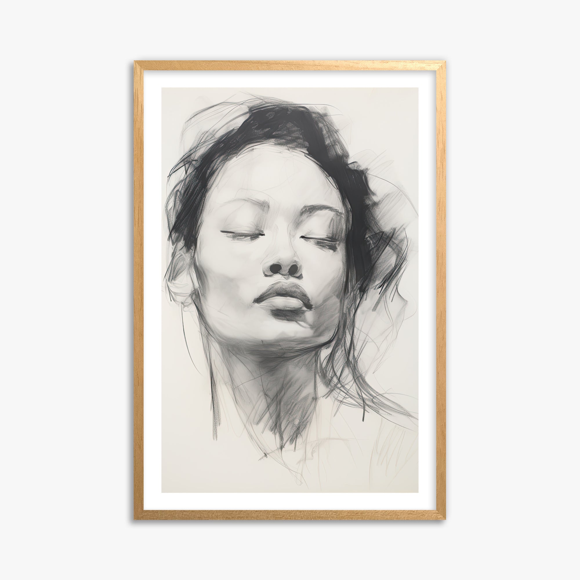 Tranquil Essence, 61x91cm Oak Framed Art Reproduction