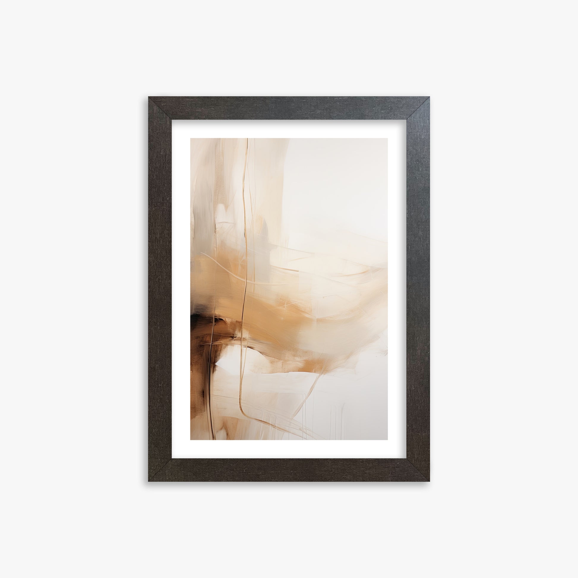 Whispered Sands, 21x30cm Framed Art Reproduction With Espresso Frame