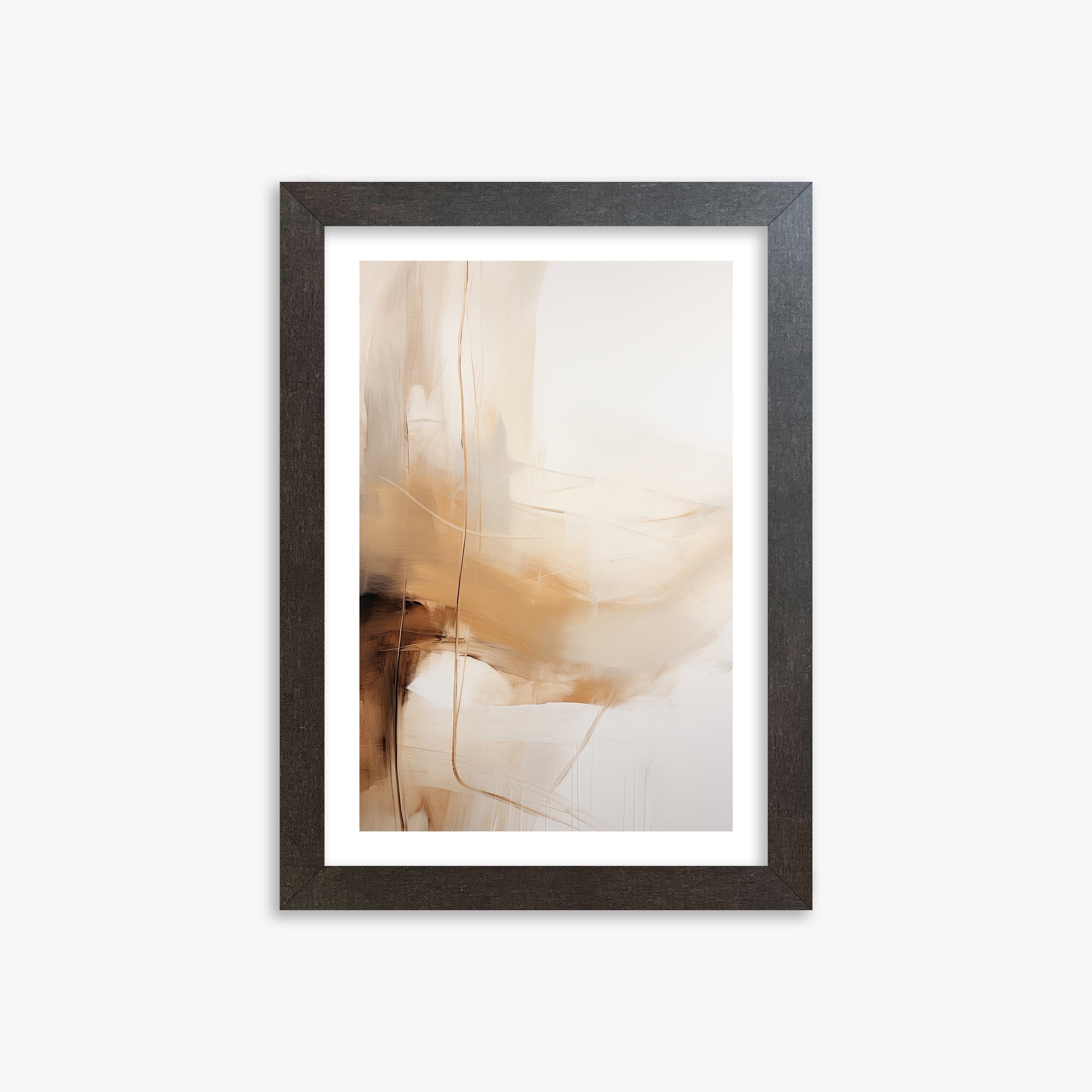 Whispered Sands, 21x30cm Framed Art Reproduction With Espresso Frame