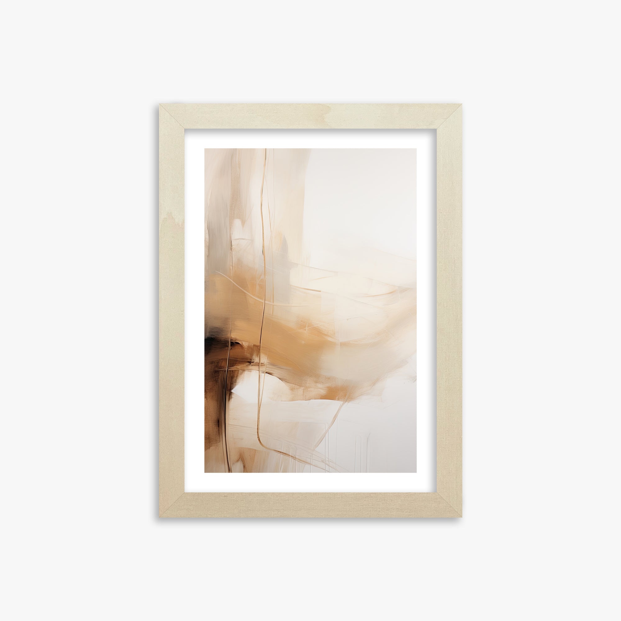 Whispered Sands, 21x30cm Framed Art Reproduction With Lime Wood Frame