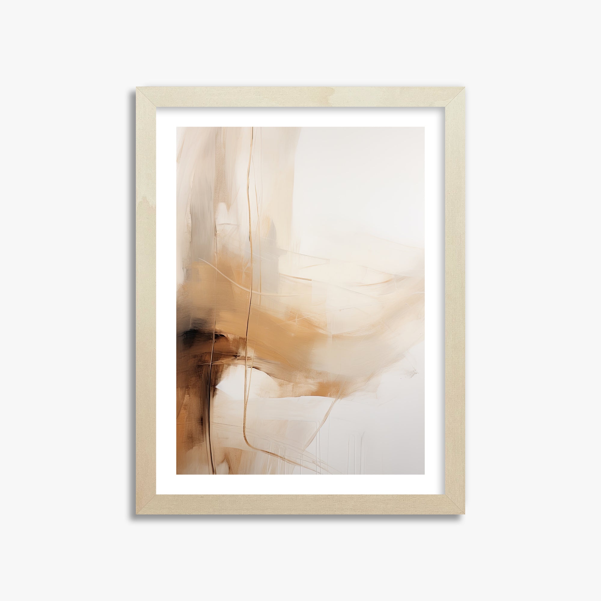 Whispered Sands, 30x40cm Framed Art Reproduction With Lime Wood Frame