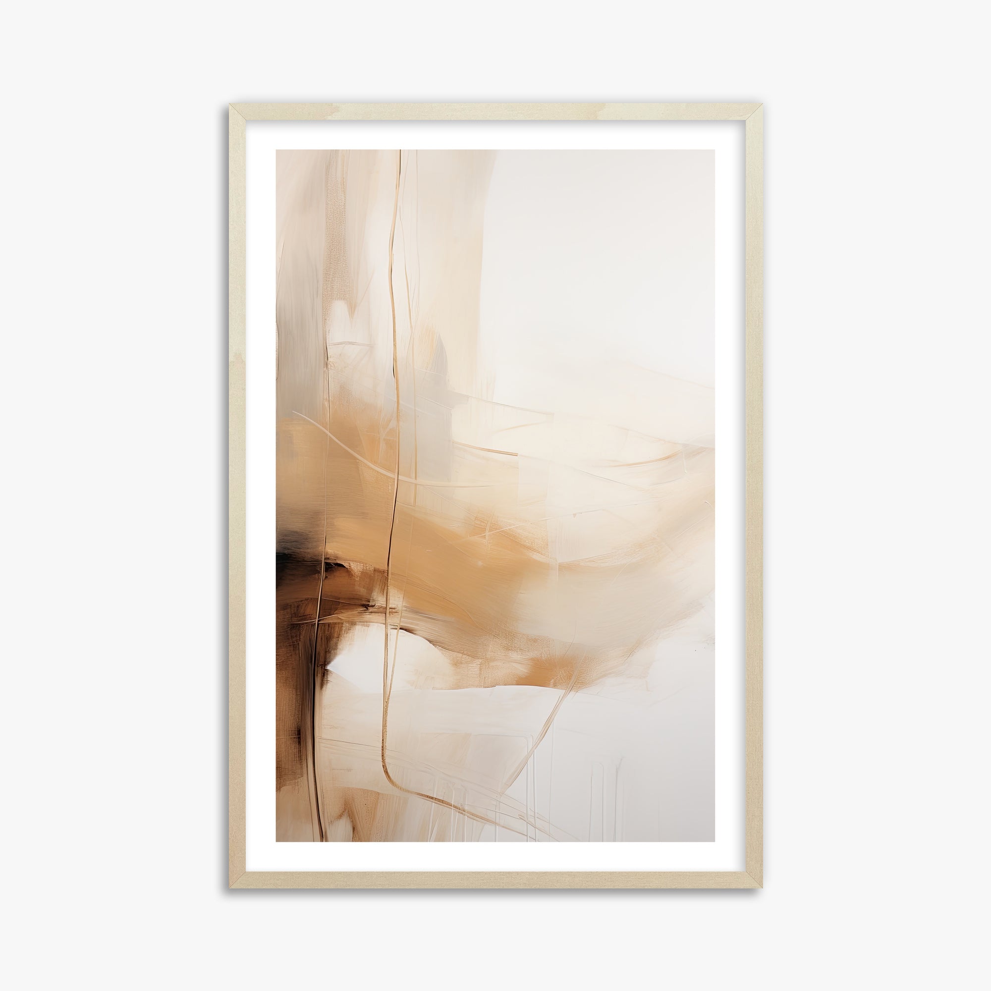 Whispered Sands, 61x91cm Framed Art Reproduction With Lime Wood Frame