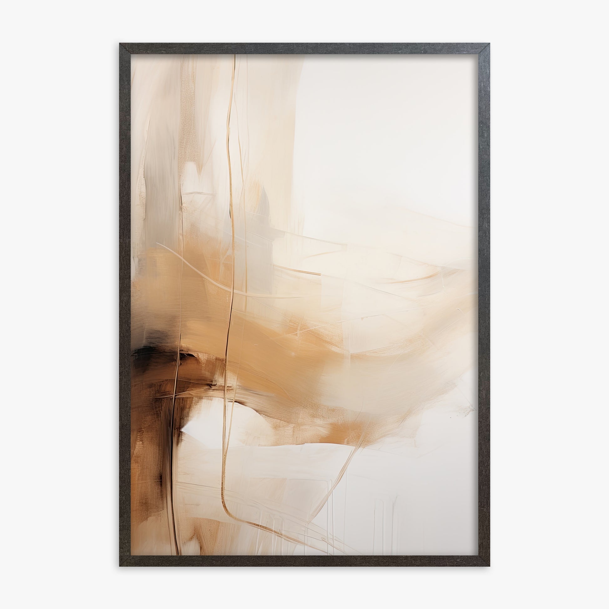 Whispered Sands, 70x100cm Framed Art Reproduction With Espresso Frame