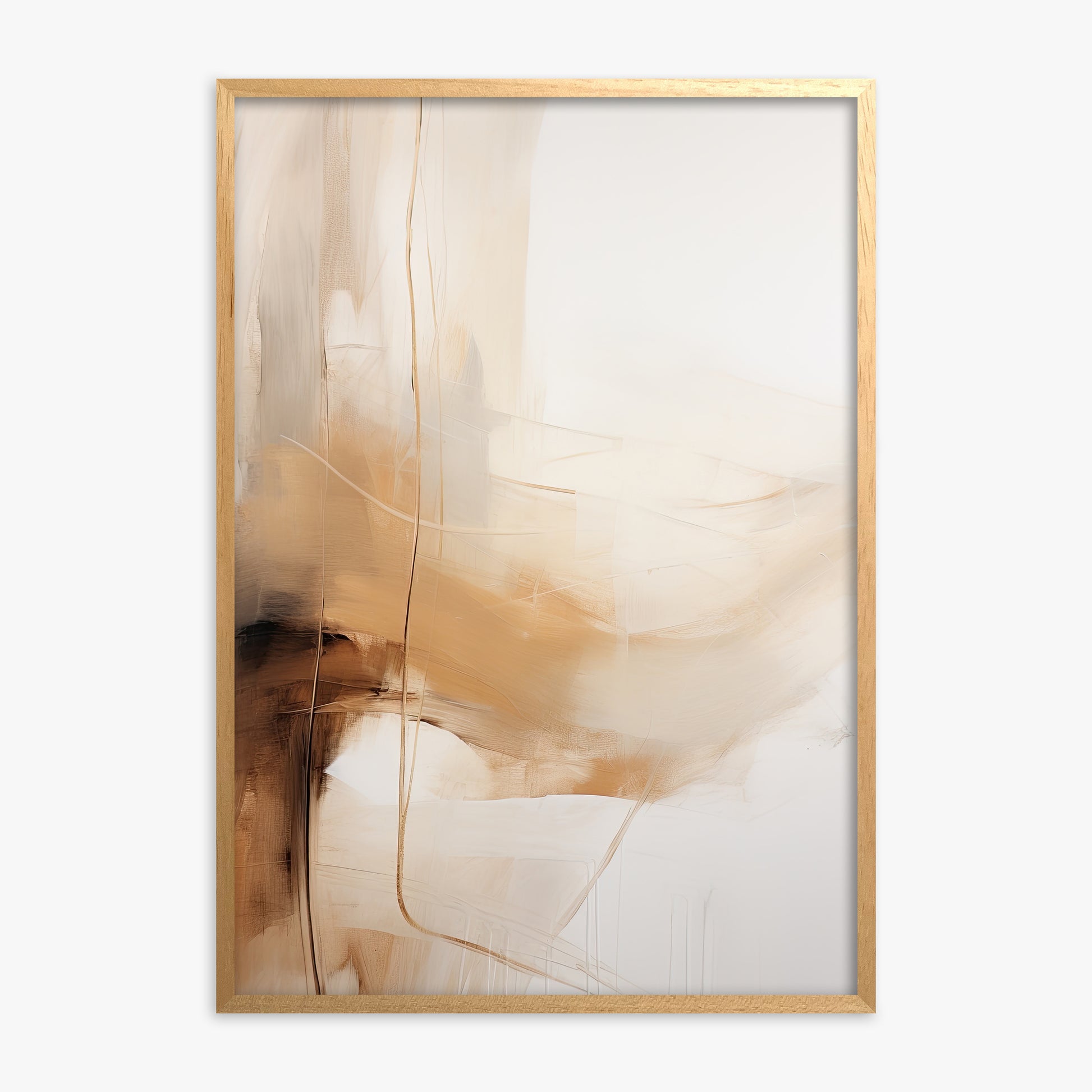 Whispered Sands, Oak Framed Poster With Oak Frame