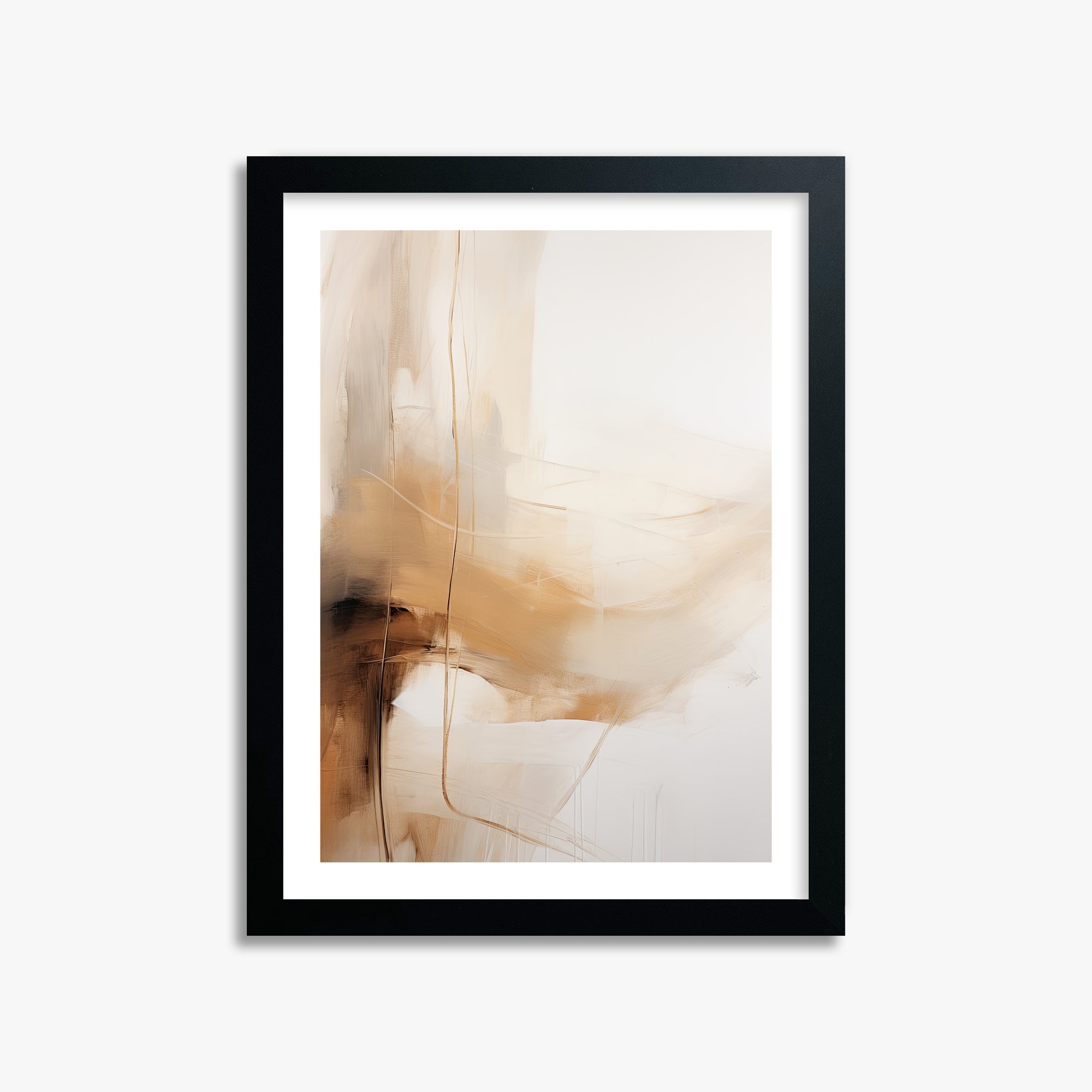 Whispered Sands, 30x40cm Black Framed Art Reproduction
