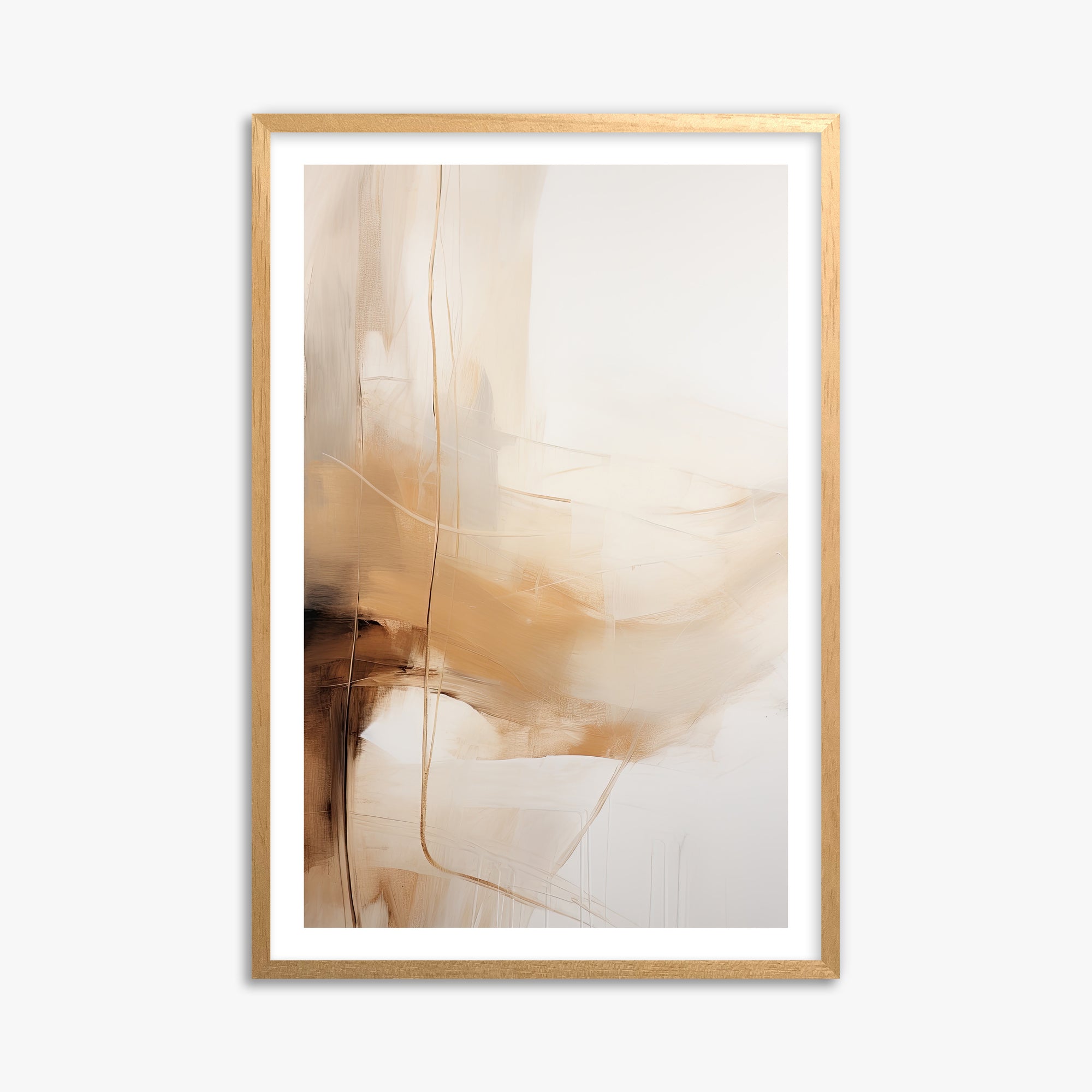 Whispered Sands, 61x91cm Oak Framed Art Reproduction