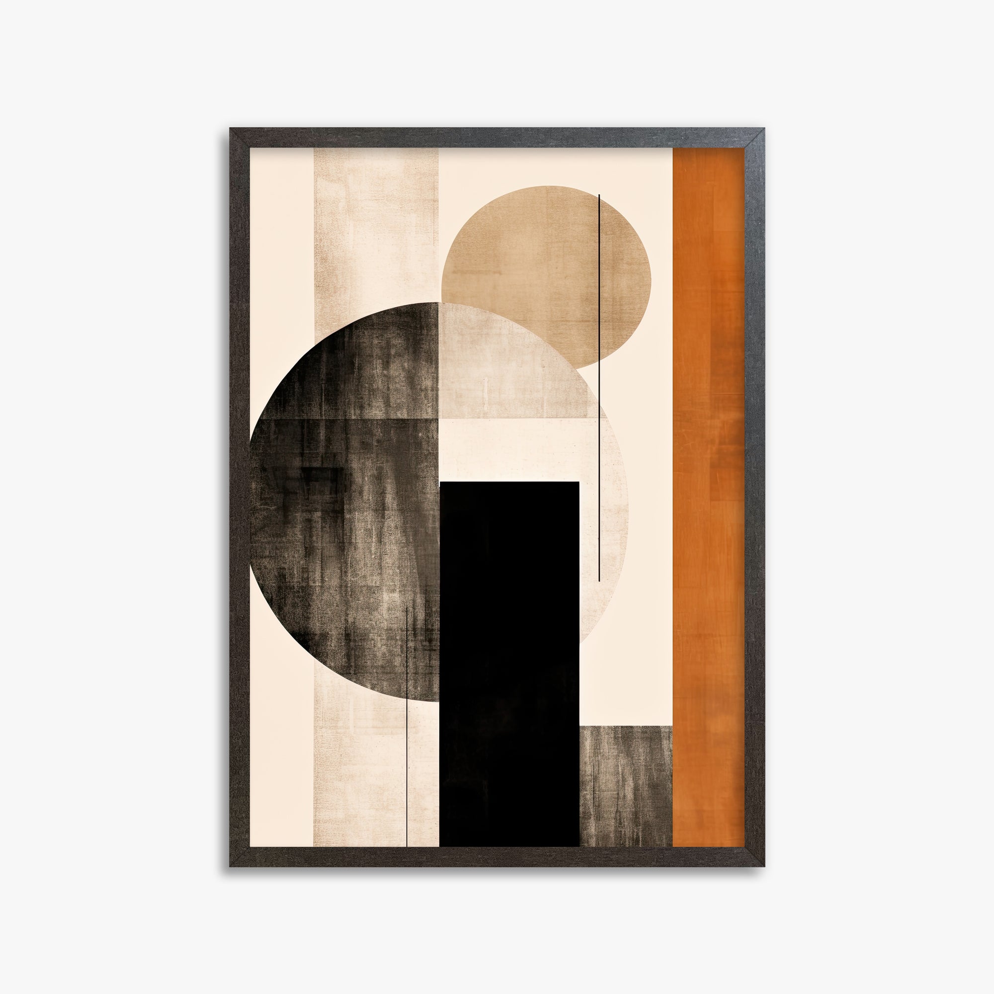 Earth & Sky, 50x70cm Framed Art Reproduction With Espresso Frame