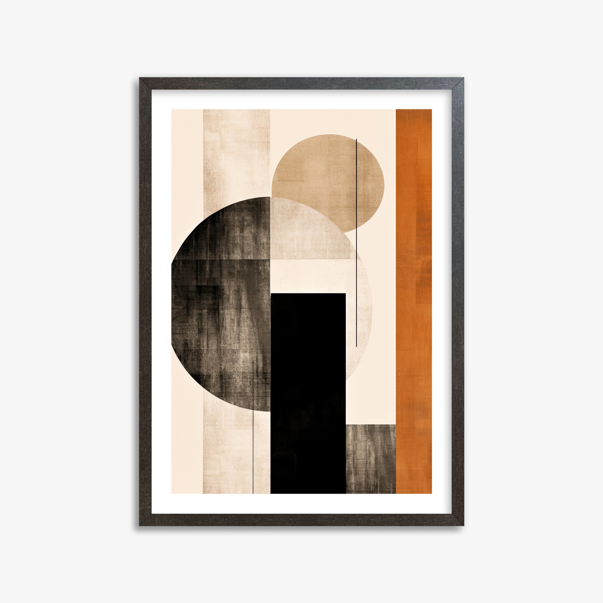 Earth & Sky, 50x70cm Framed Art Reproduction With Espresso Frame