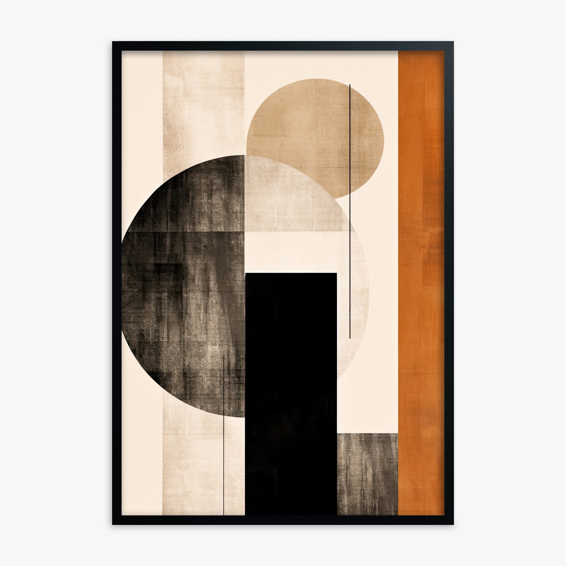 Earth & Sky, Black Framed Poster With Black Frame