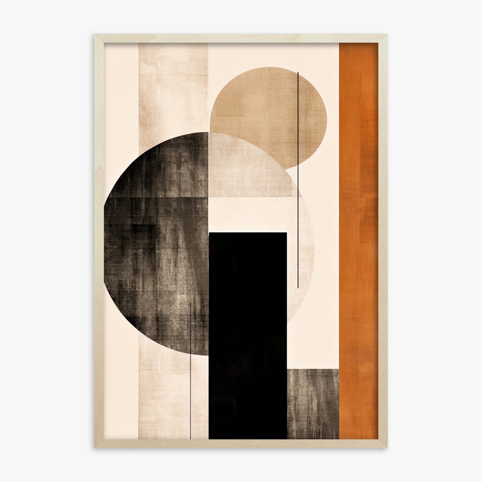 Earth & Sky, 70x100cm Framed Art Reproduction With Lime Wood Frame