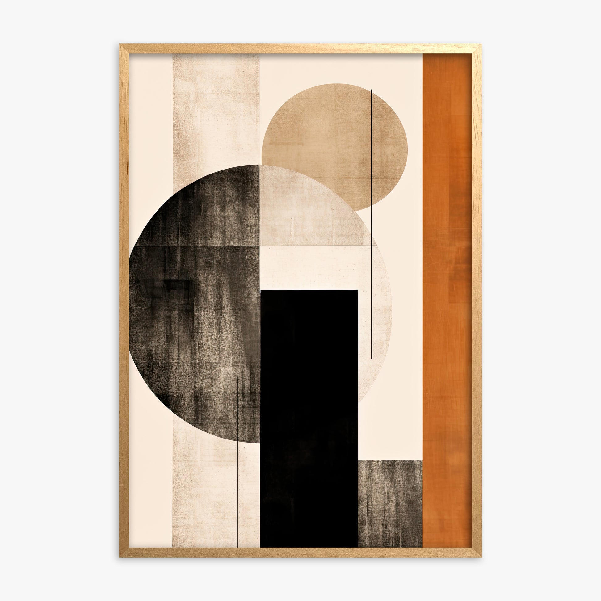 Earth & Sky, Oak Framed Poster With Oak Frame