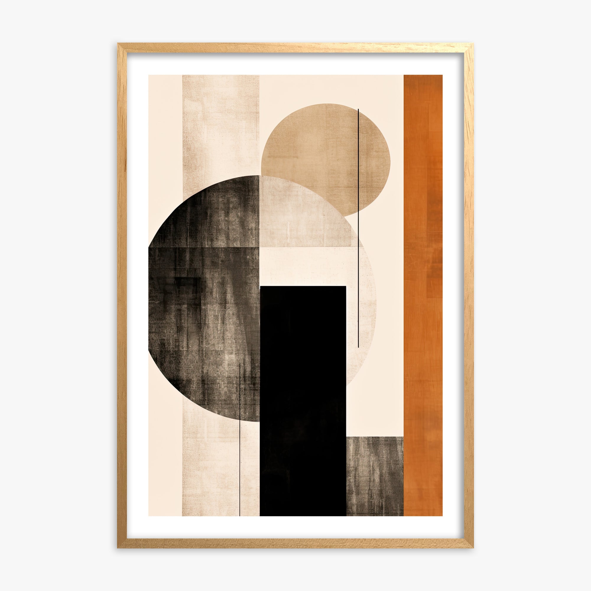 Earth & Sky, Oak Framed Poster With Oak Frame