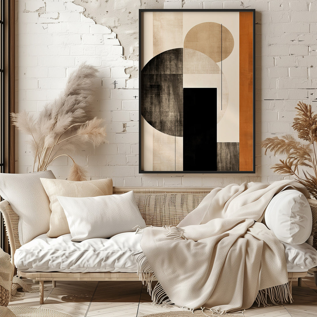 Earth & Sky, 50x70cm Framed Poster With Black Frame
