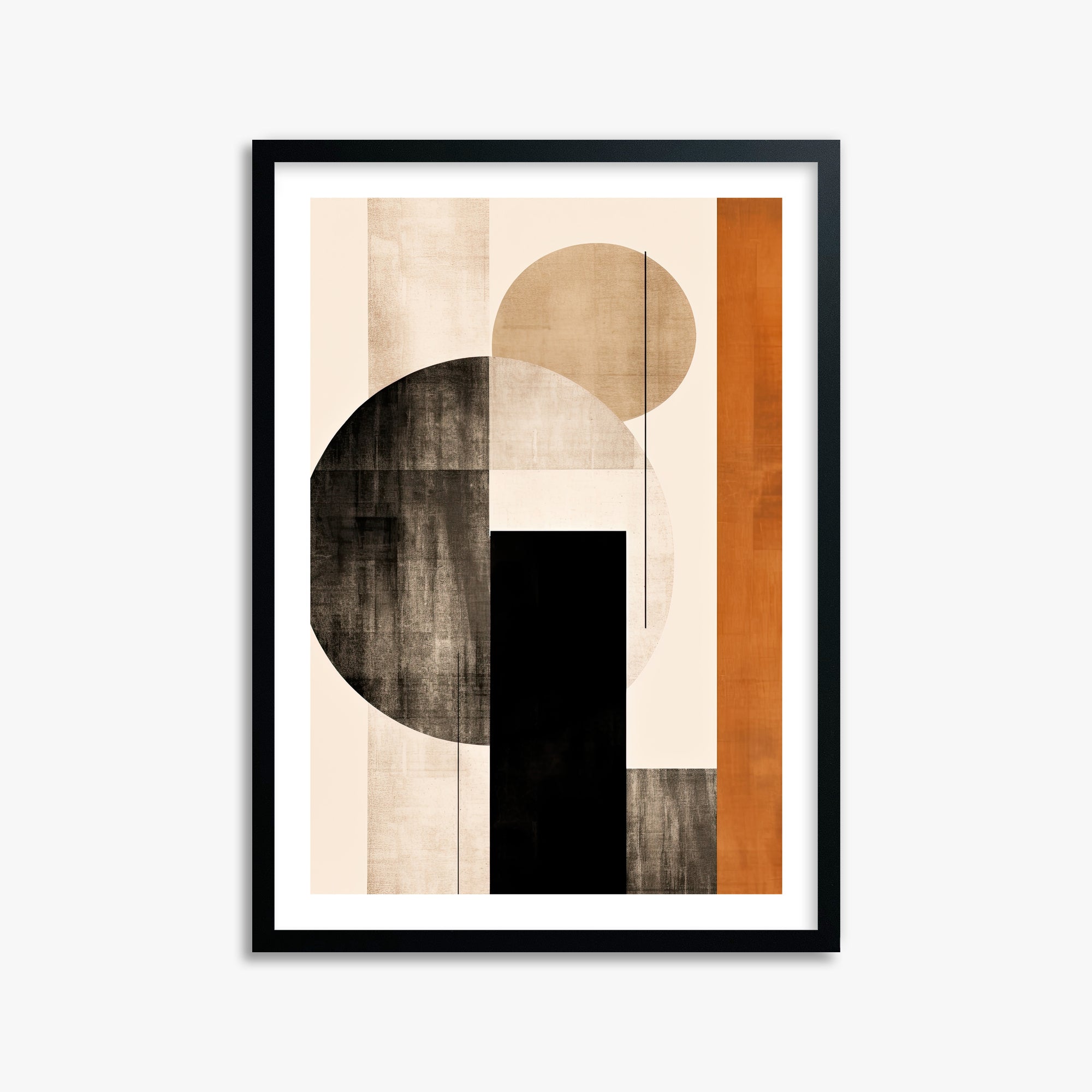 Earth & Sky, 50x70cm Black Framed Art Reproduction