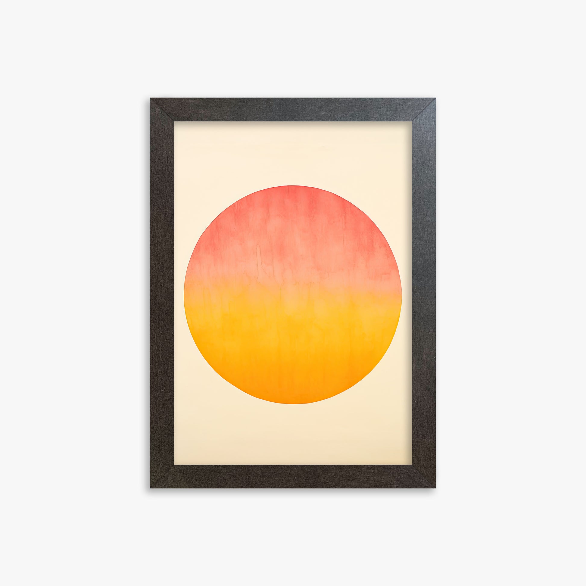 Radiant Horizon, 21x30cm Framed Art Reproduction With Espresso Frame