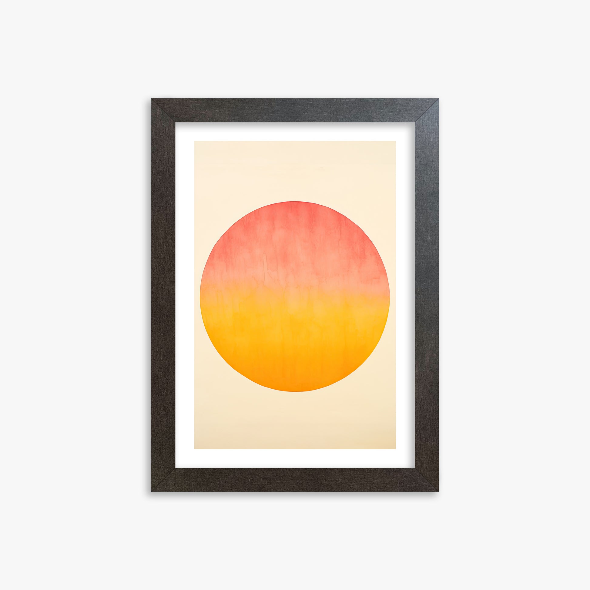 Radiant Horizon, 21x30cm Framed Art Reproduction With Espresso Frame