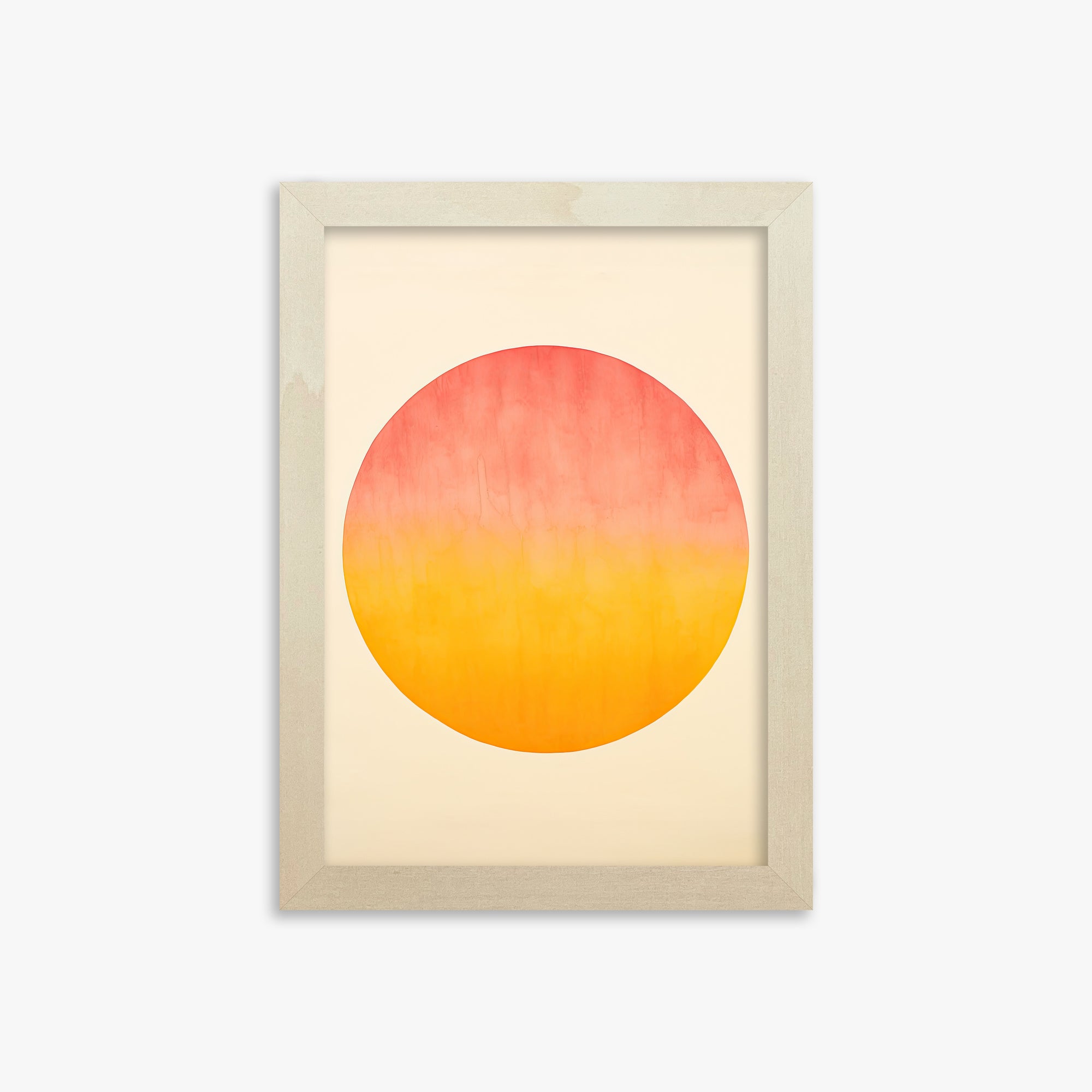 Radiant Horizon, 21x30cm Framed Art Reproduction With Lime Wood Frame