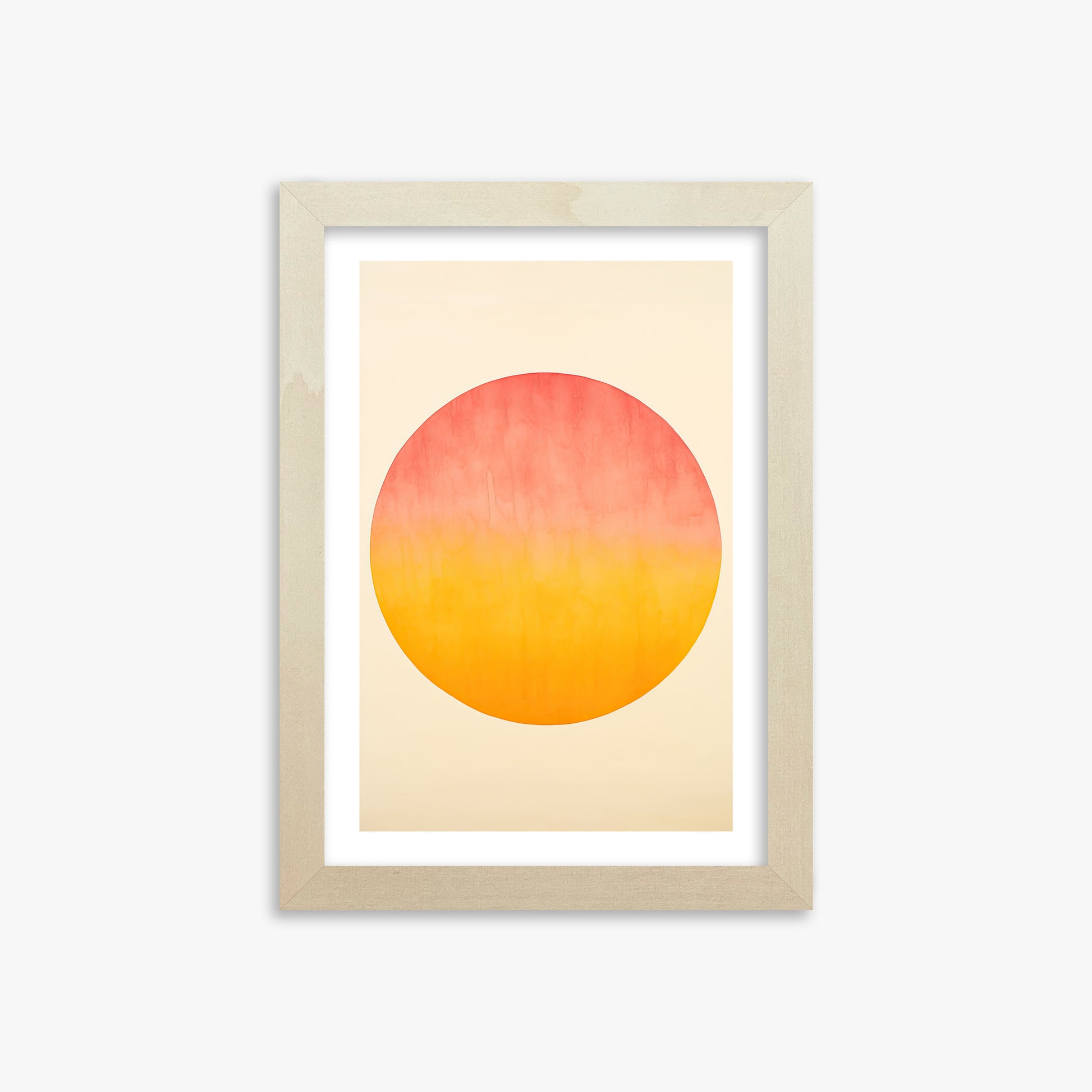 Radiant Horizon, 21x30cm Framed Art Reproduction With Lime Wood Frame