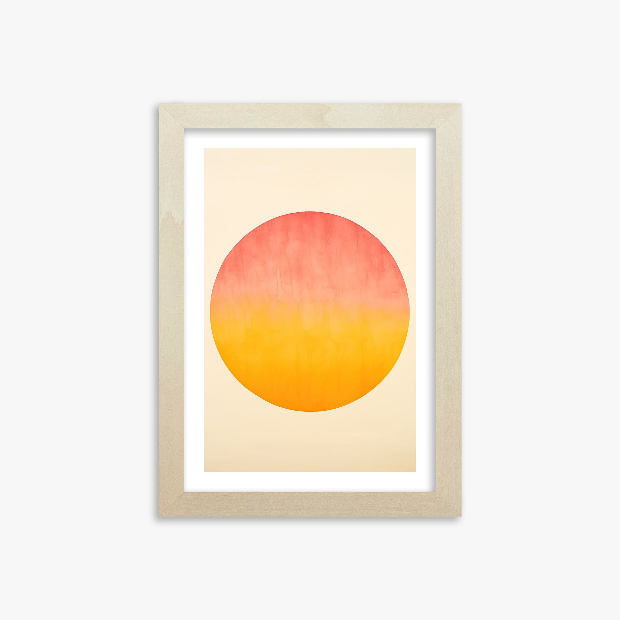 Radiant Horizon, 21x30cm Framed Art Reproduction With Lime Wood Frame