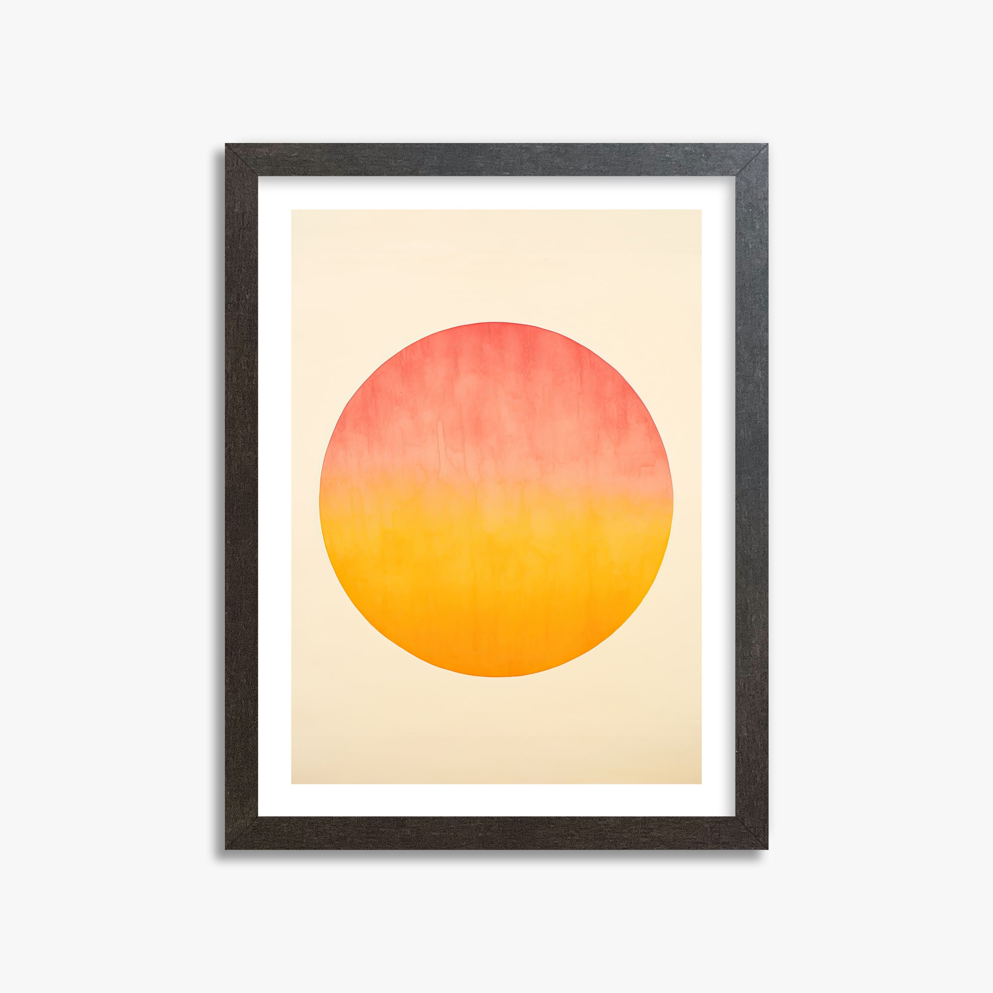 Radiant Horizon, 30x40cm Framed Art Reproduction With Espresso Frame