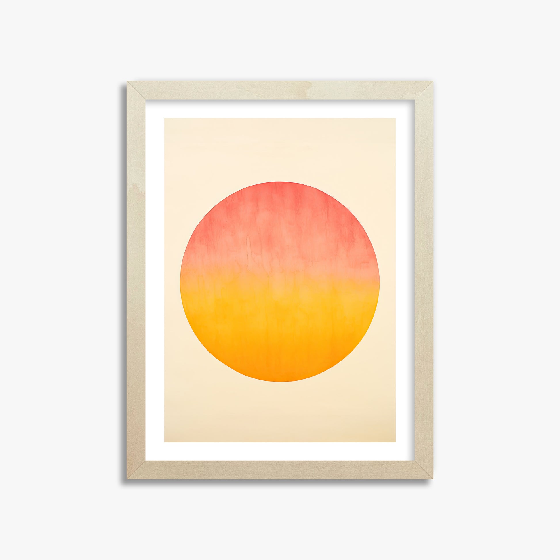 Radiant Horizon, 30x40cm Framed Art Reproduction With Lime Wood Frame