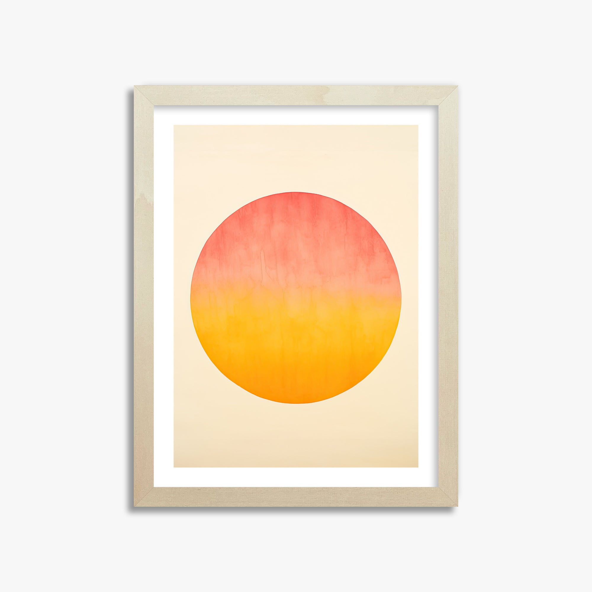 Radiant Horizon, 30x40cm Framed Art Reproduction With Lime Wood Frame