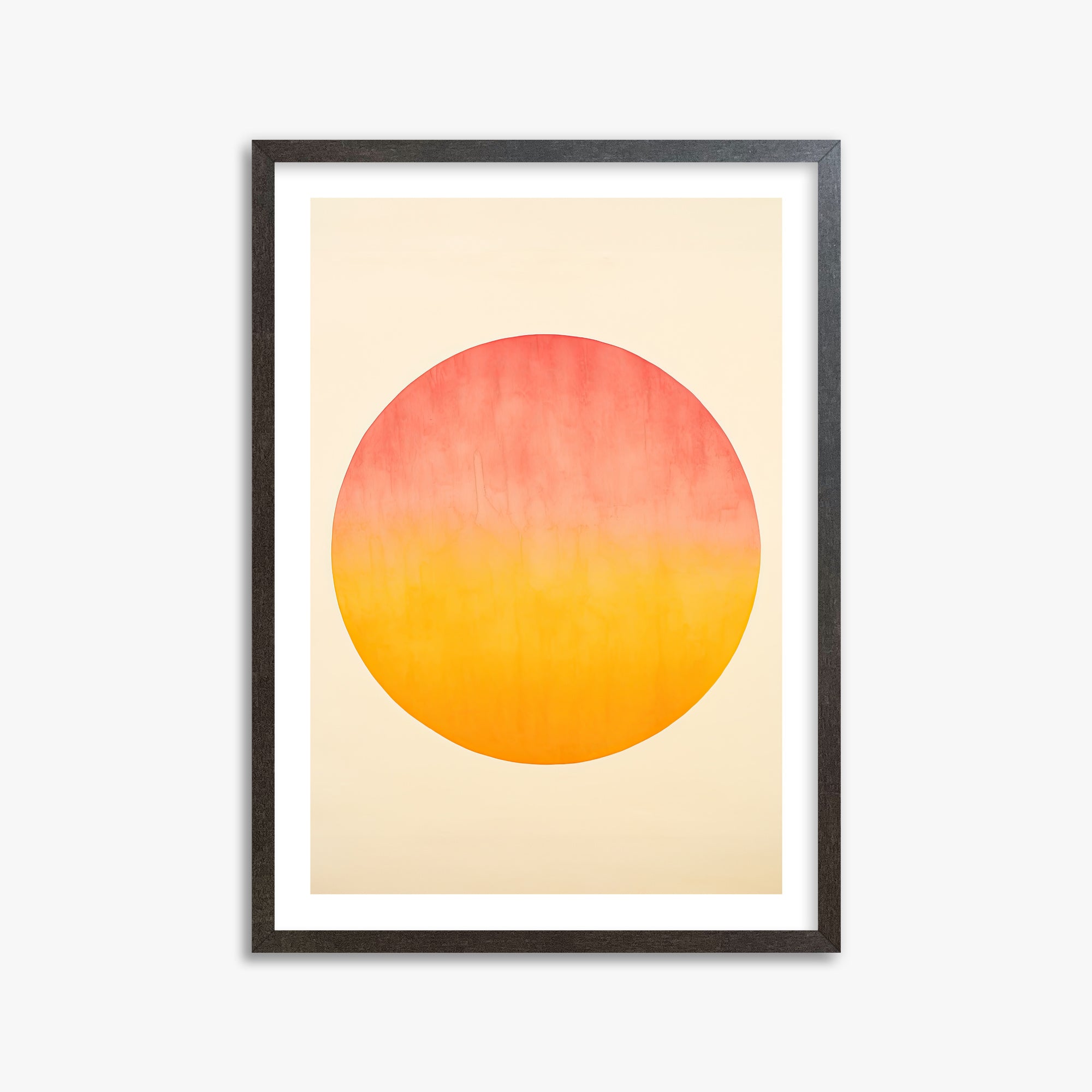 Radiant Horizon, 50x70cm Framed Art Reproduction With Espresso Frame