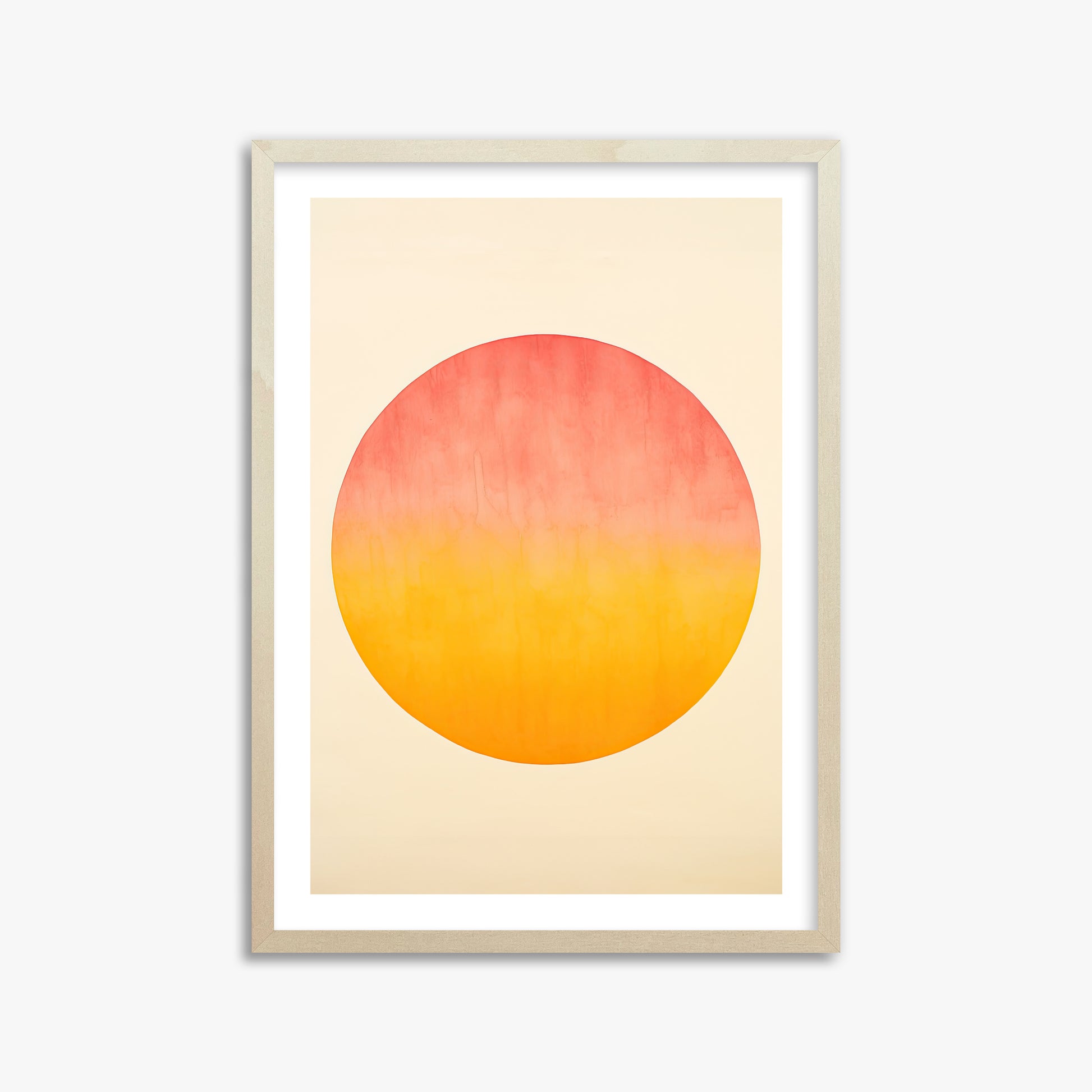 Radiant Horizon, 50x70cm Framed Art Reproduction With Lime Wood Frame