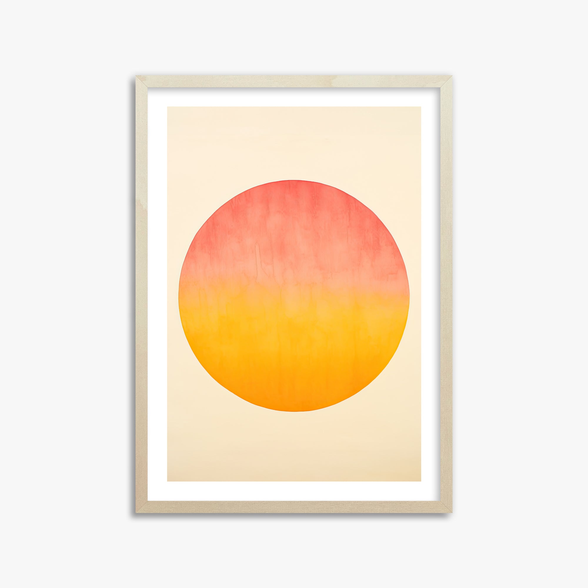 Radiant Horizon, 50x70cm Framed Art Reproduction With Lime Wood Frame