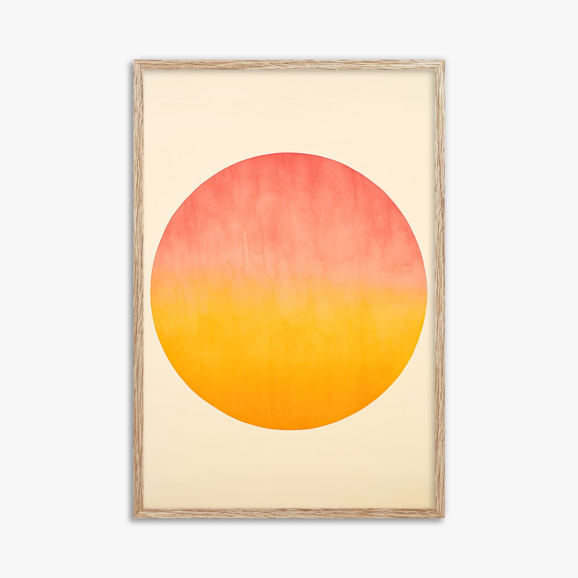 Radiant Horizon, 61x91cm Framed Art Reproduction With Raw Oak Frame