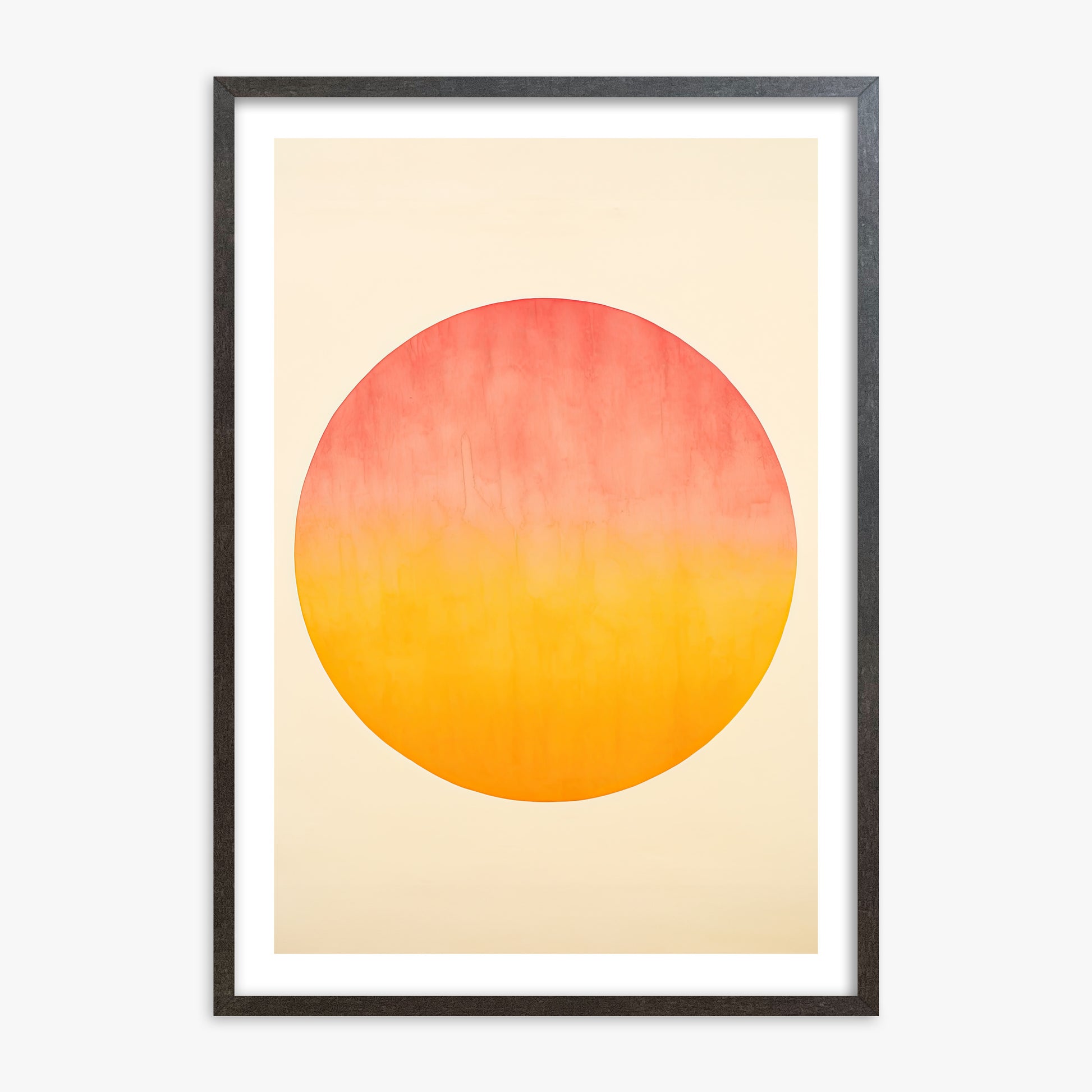 Radiant Horizon, 70x100cm Framed Art Reproduction With Espresso Frame