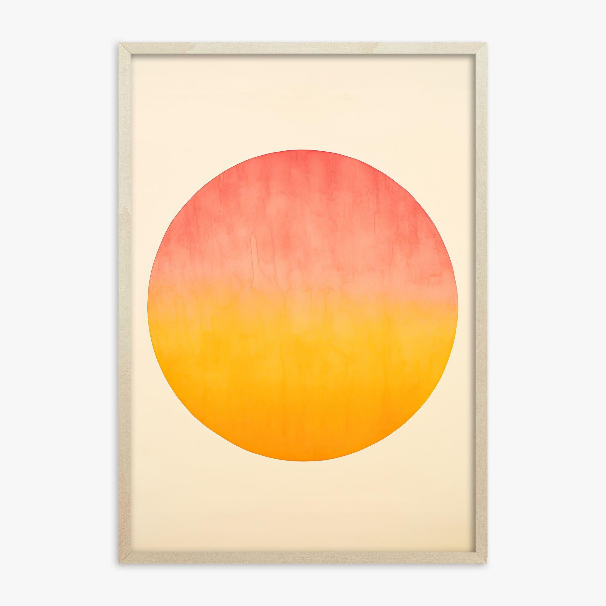 Radiant Horizon, 70x100cm Framed Art Reproduction With Lime Wood Frame