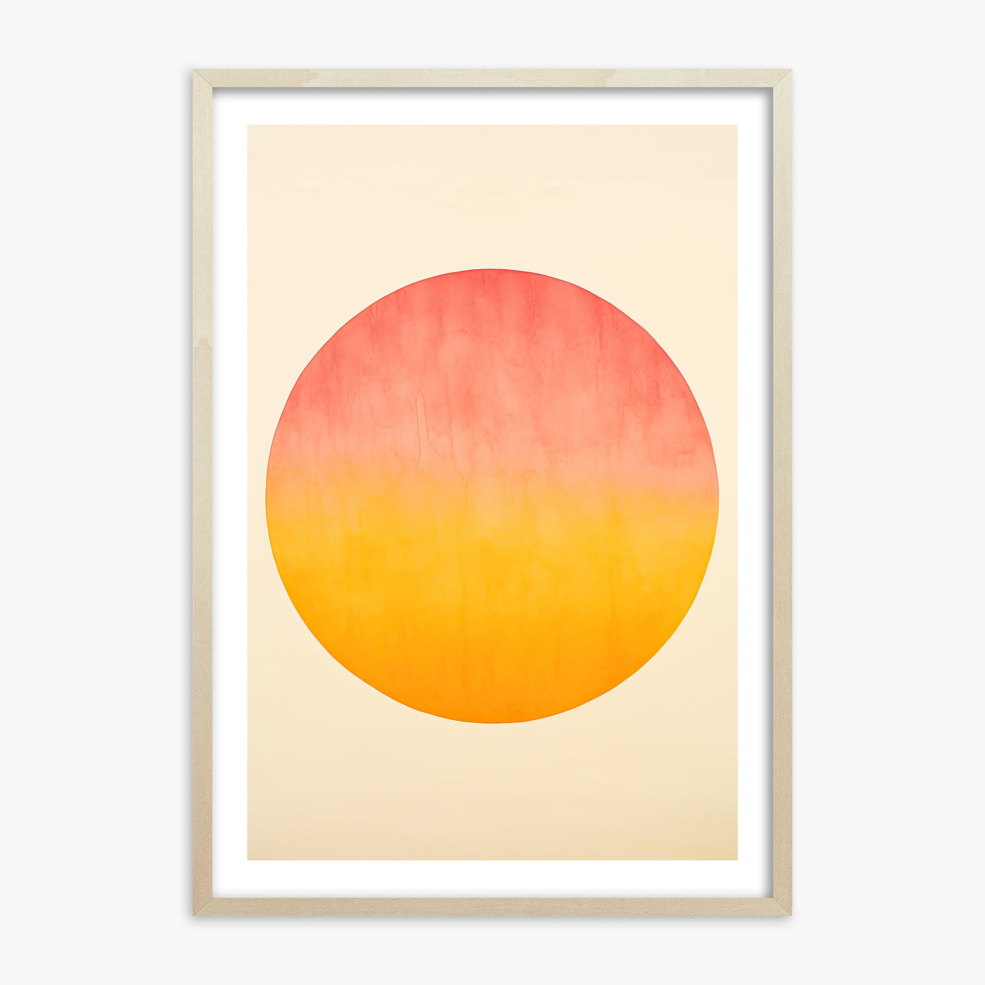 Radiant Horizon, 70x100cm Framed Art Reproduction With Lime Wood Frame