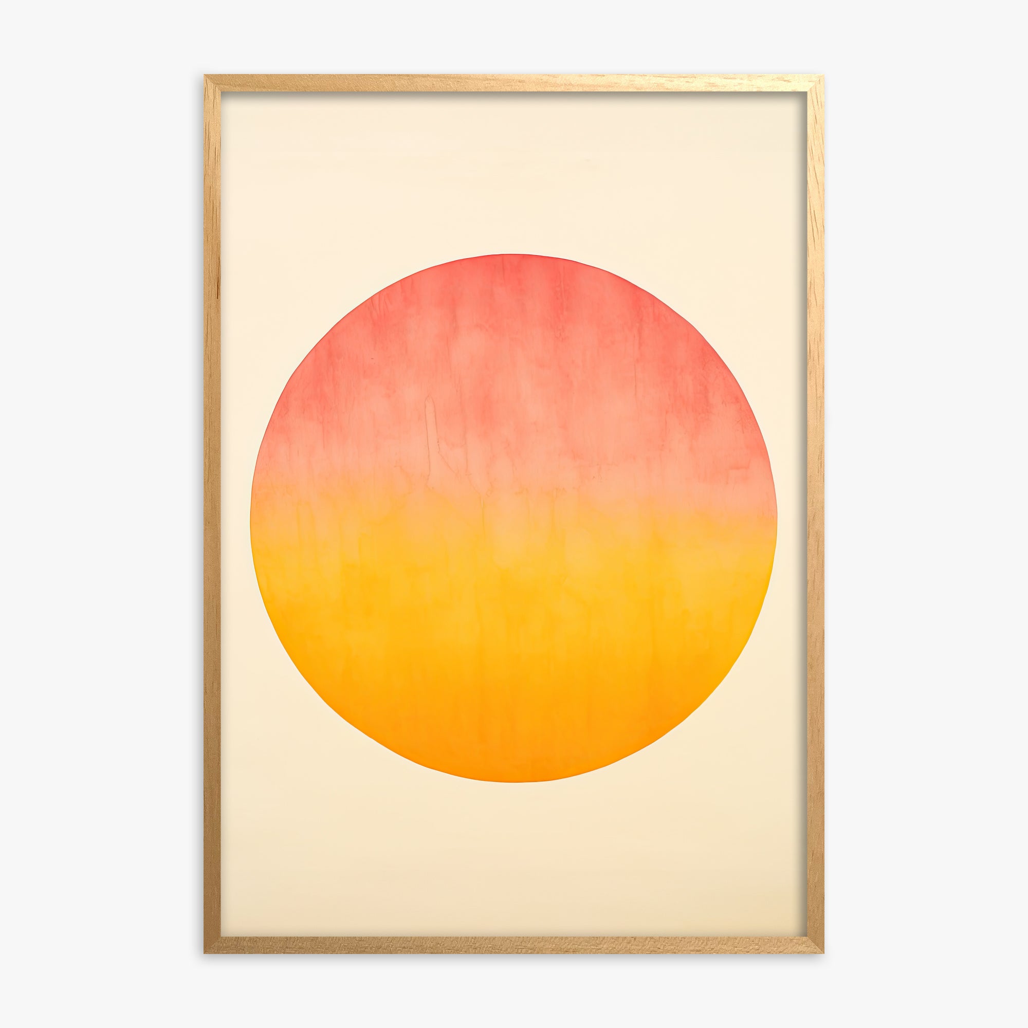 Radiant Horizon, Oak Framed Poster With Oak Frame