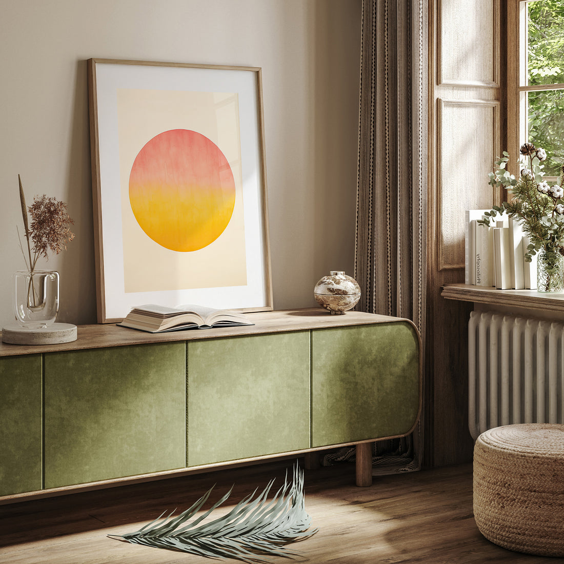 Radiant Horizon, 50x70cm Framed Poster With Black Frame