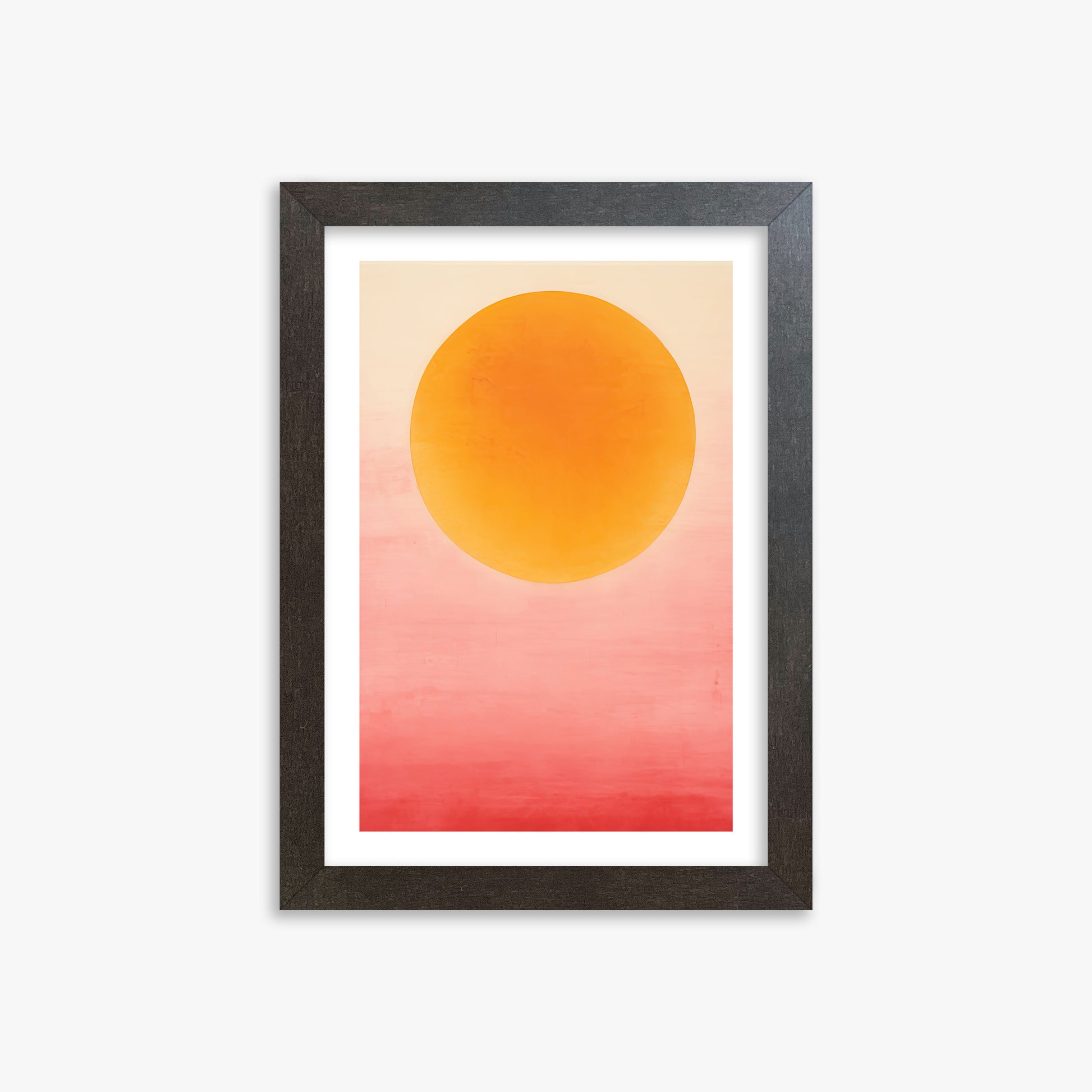 Solar Flare, 21x30cm Framed Art Reproduction With Espresso Frame