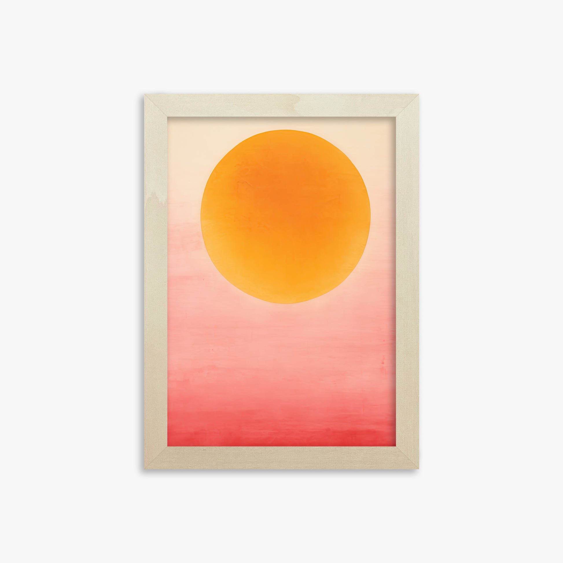 Solar Flare, 21x30cm Framed Art Reproduction With Lime Wood Frame
