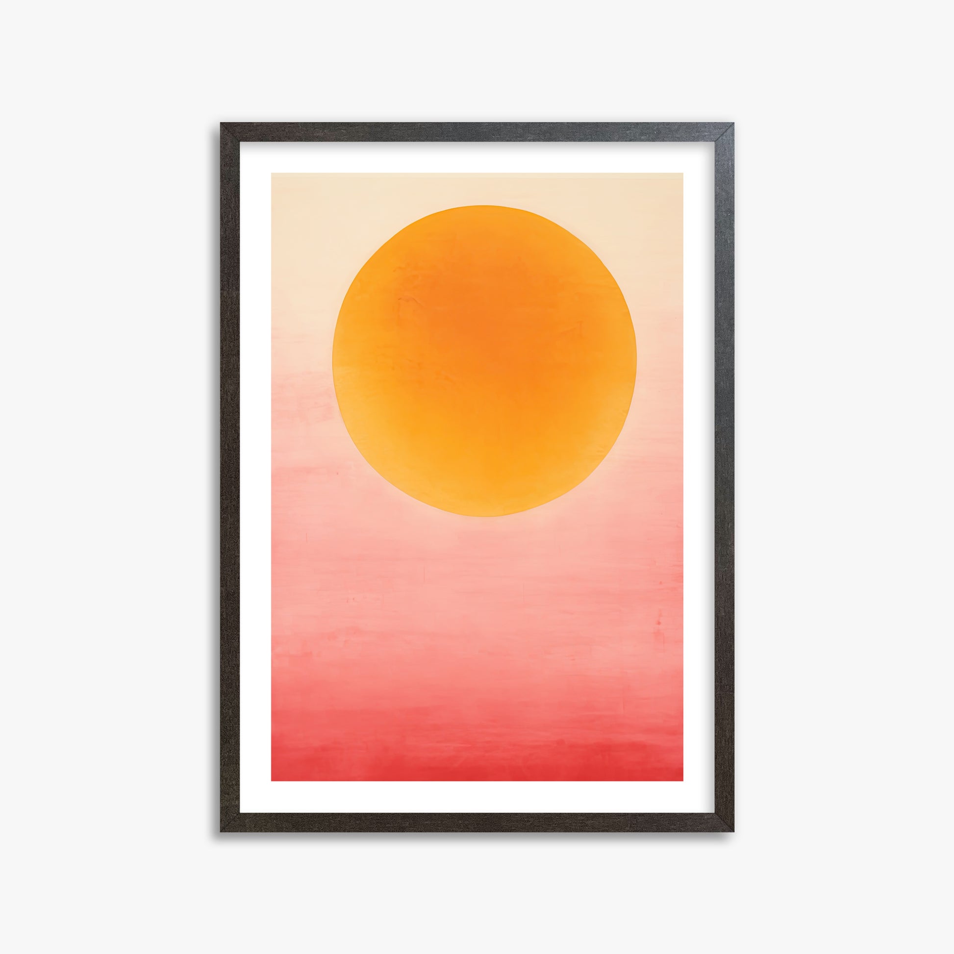 Solar Flare, 50x70cm Framed Art Reproduction With Espresso Frame