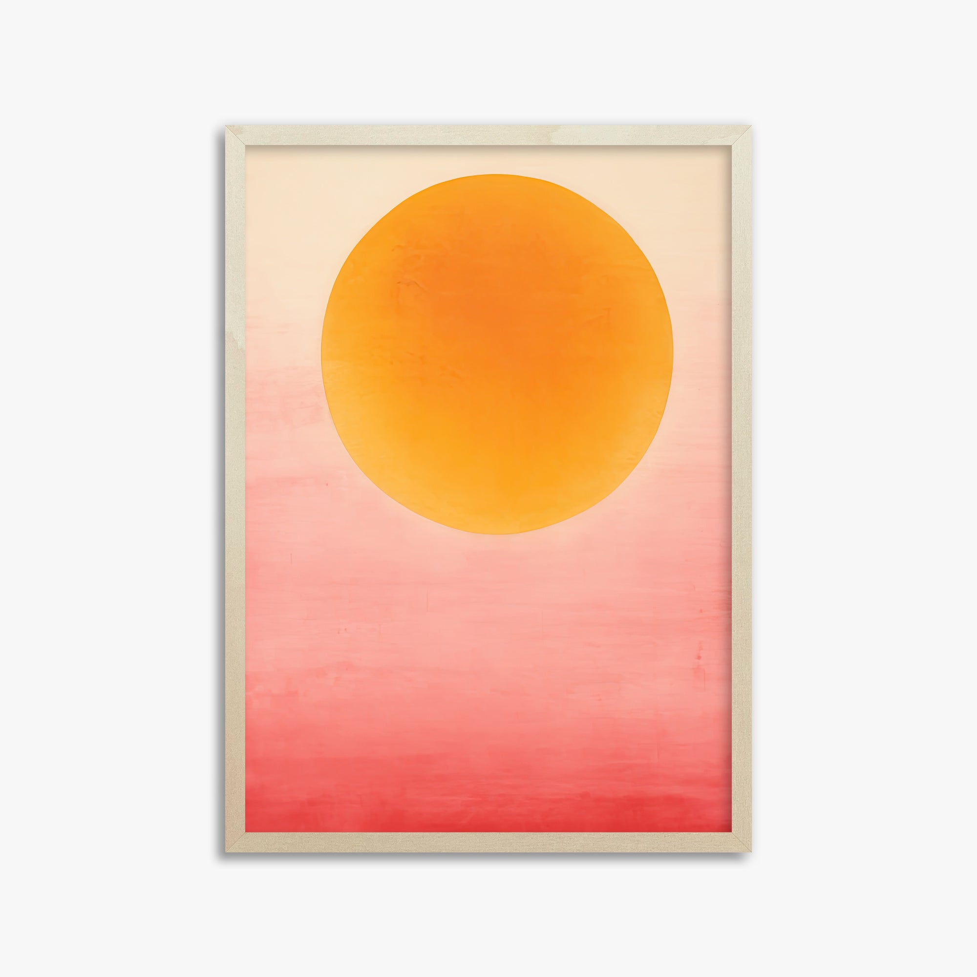 Solar Flare, 50x70cm Framed Art Reproduction With Lime Wood Frame