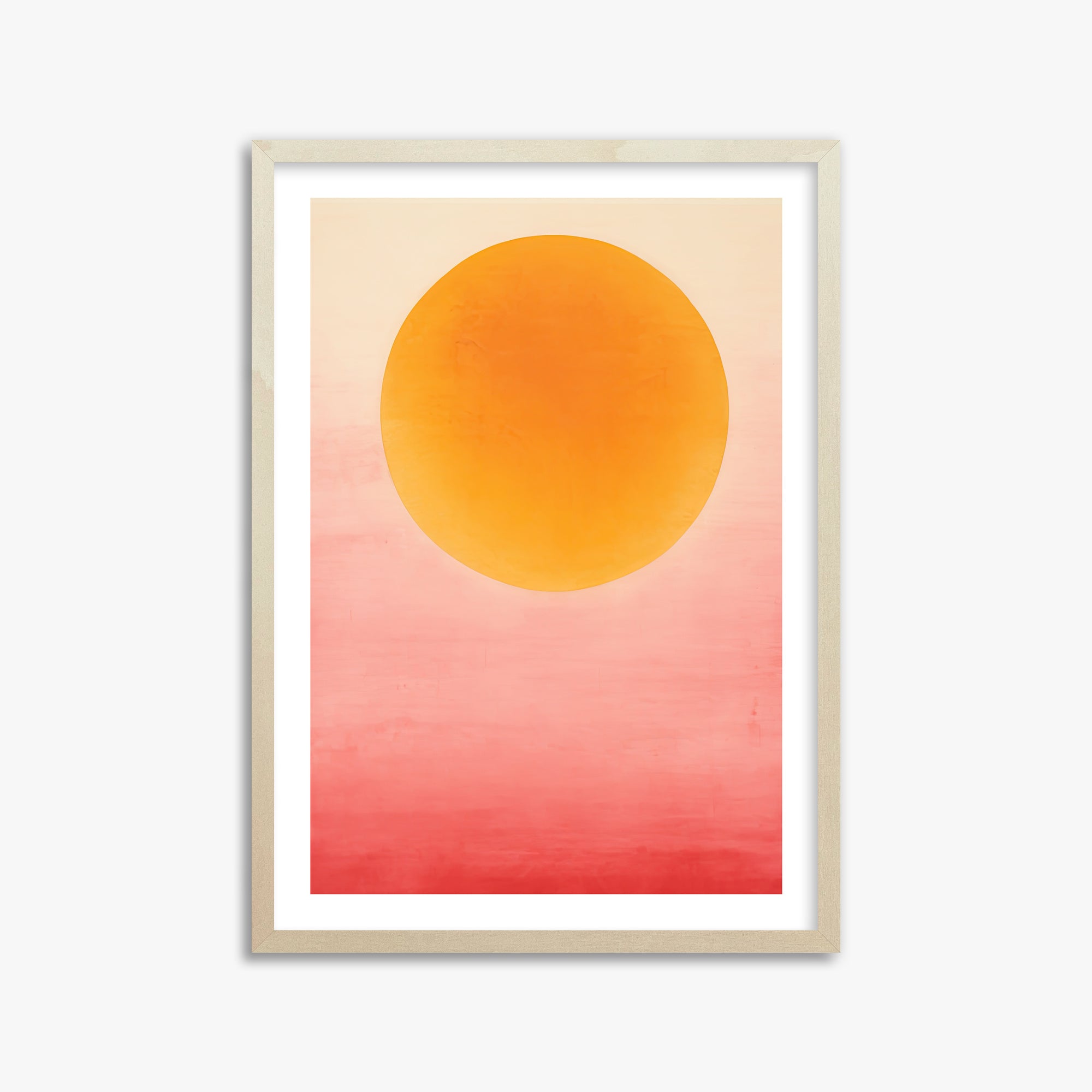 Solar Flare, 50x70cm Framed Art Reproduction With Lime Wood Frame