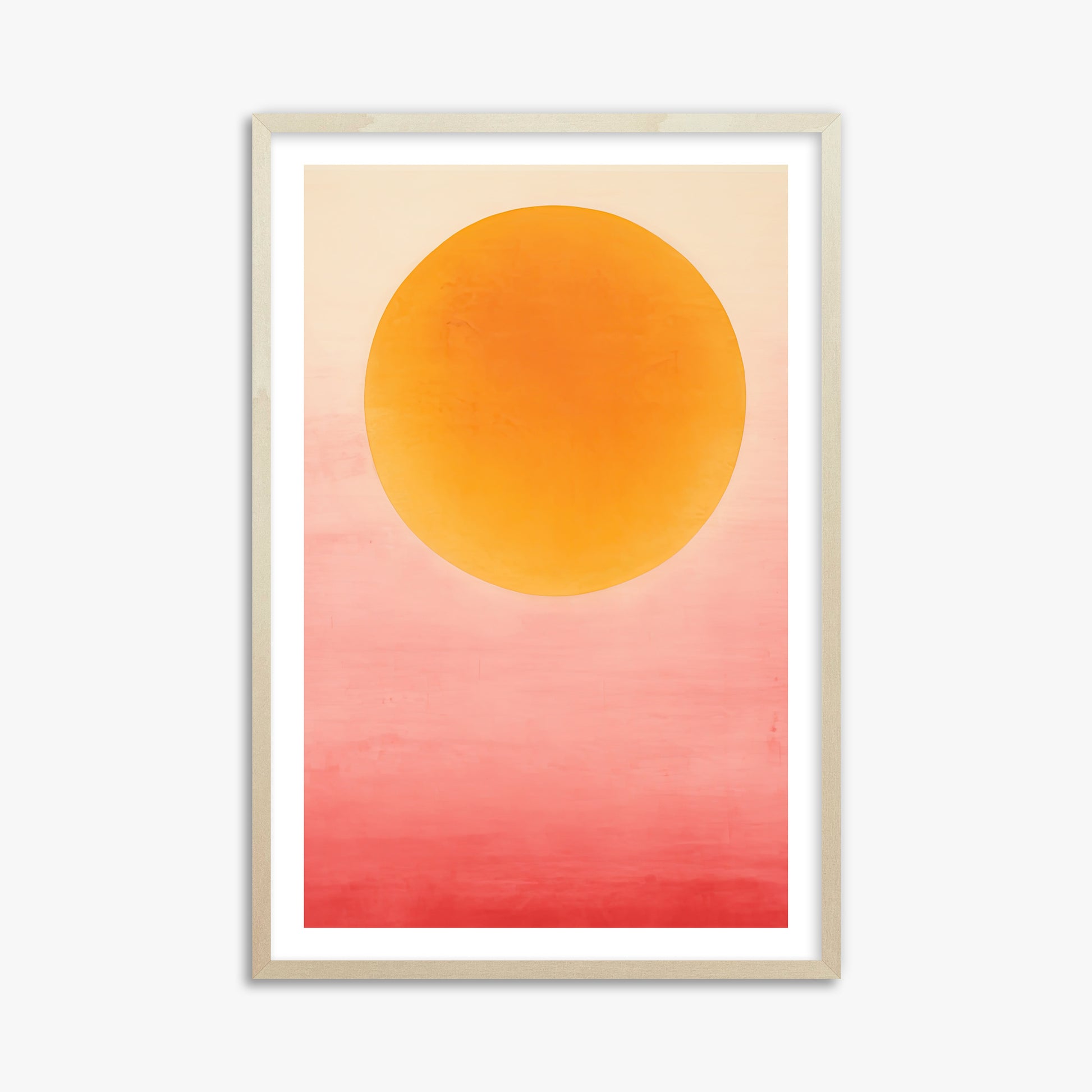 Solar Flare, 61x91cm Framed Art Reproduction With Lime Wood Frame