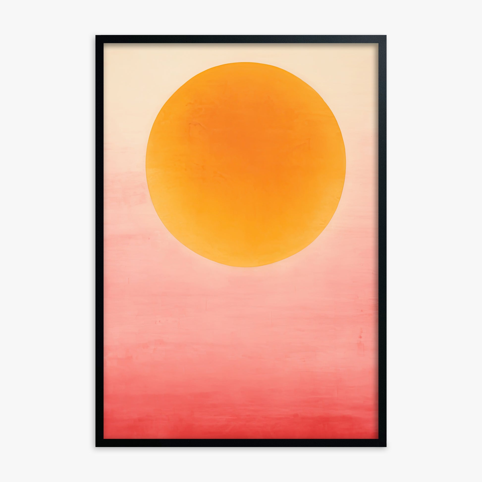 Solar Flare, Black Framed Poster With Black Frame