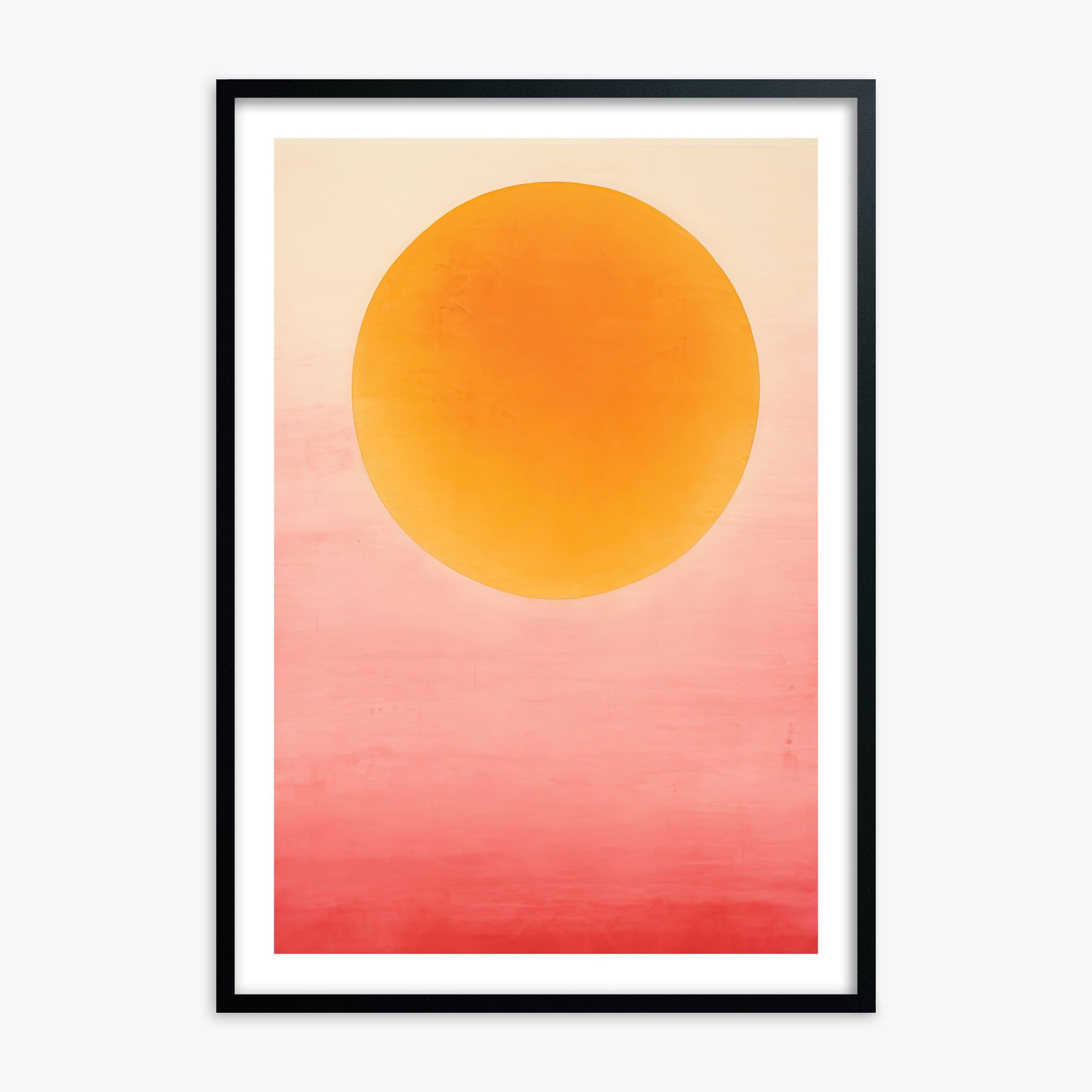 Solar Flare, Black Framed Poster With Black Frame
