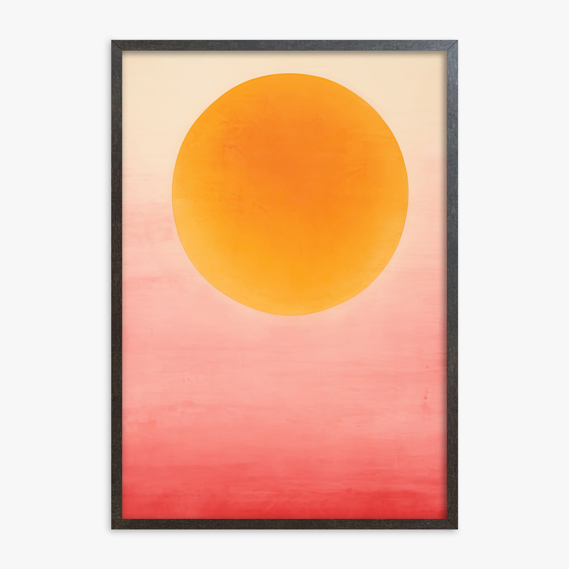 Solar Flare, 70x100cm Framed Art Reproduction With Espresso Frame